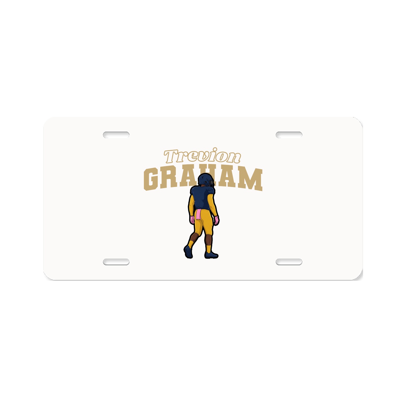License Plate — Name Arch in Classic