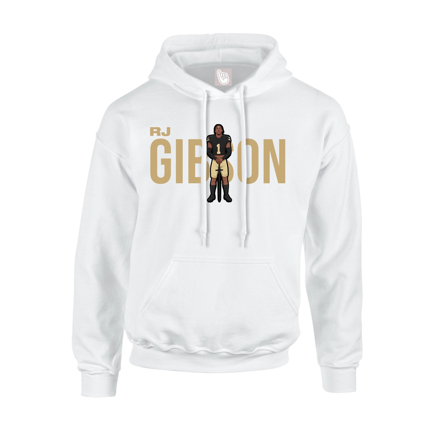 Hoodie — Player Name in White