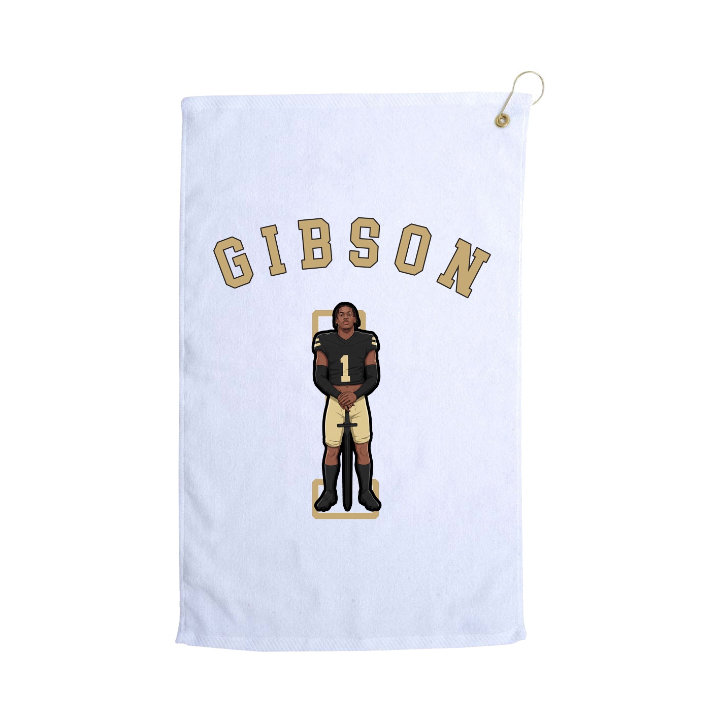 Golf Towel — Shirsey Arch in White