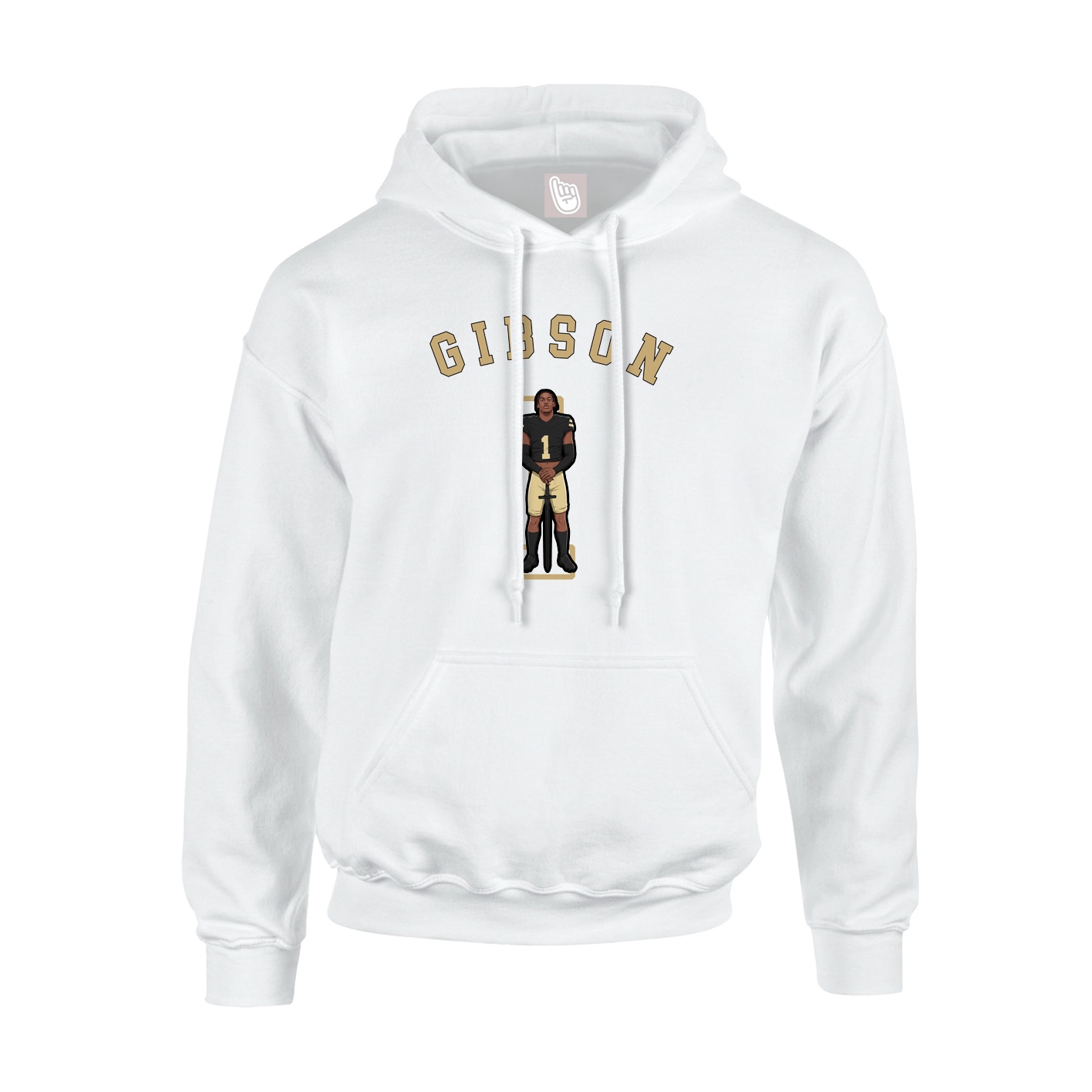 Hoodie — Shirsey Arch in White