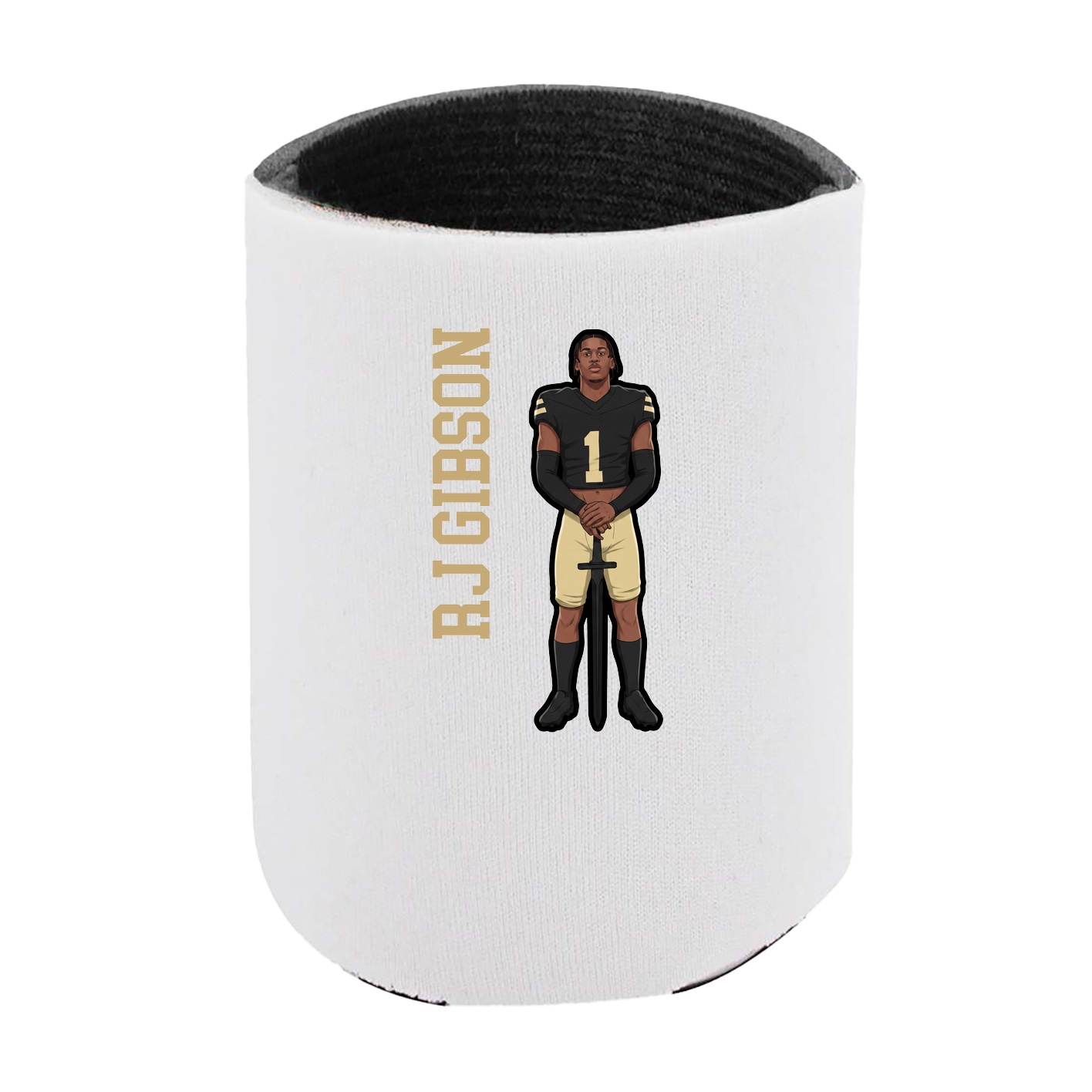 Can Holder — Name Vertical in White