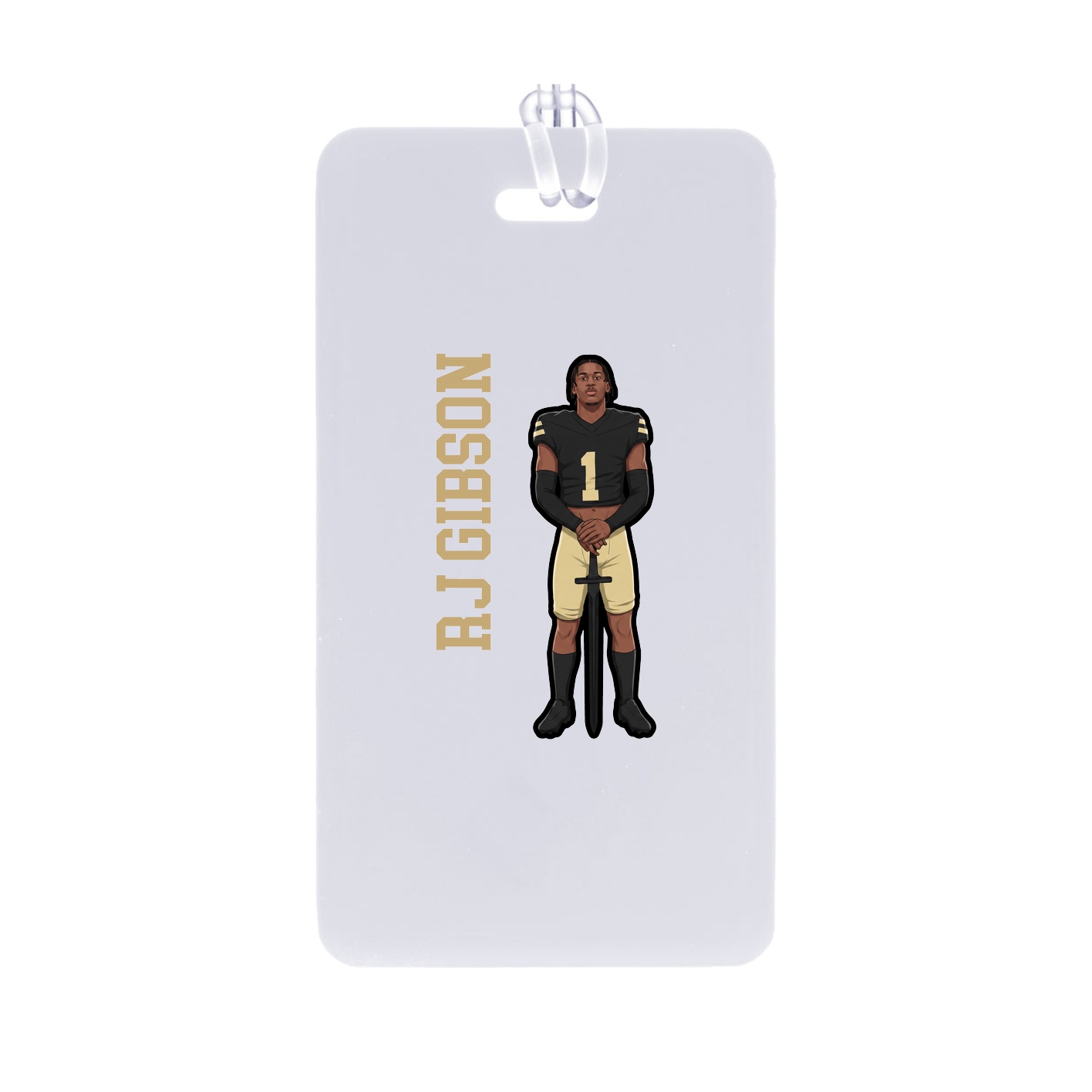 Bag Tag — Name Vertical in Classic