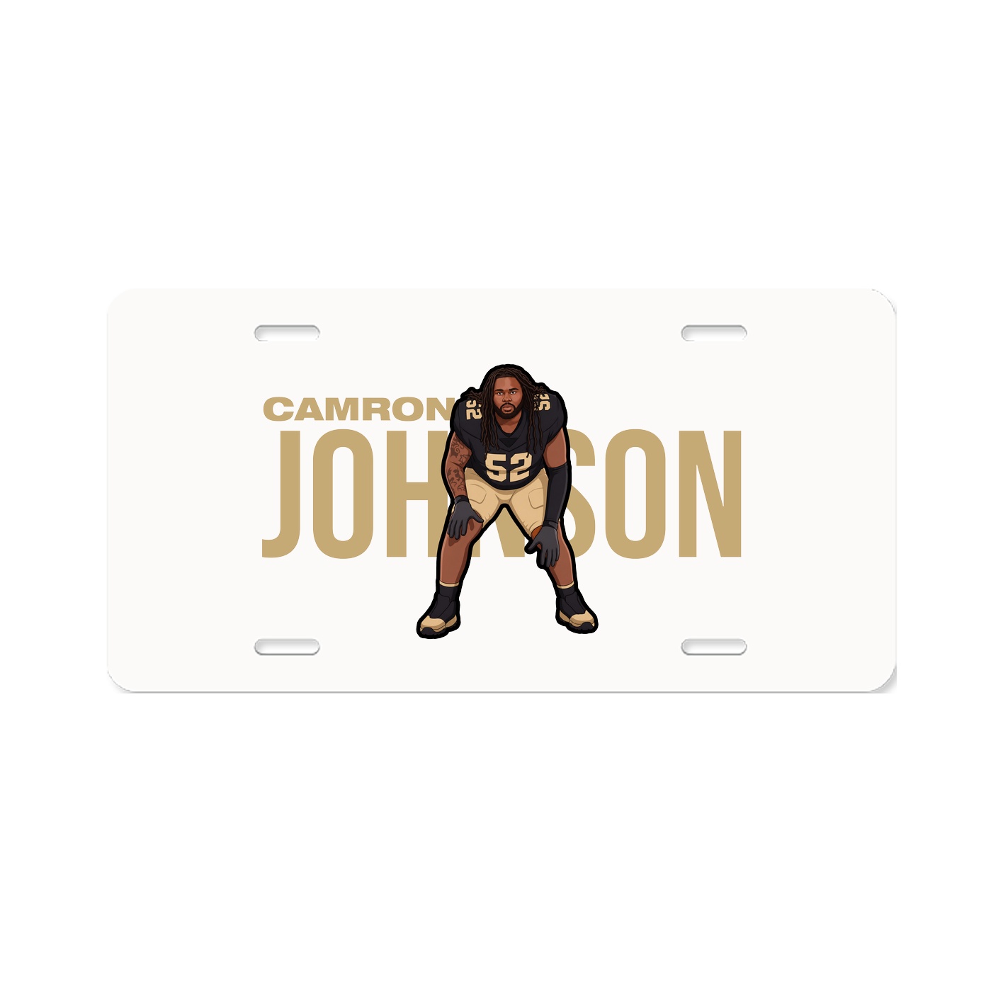 License Plate — Player Name in Classic