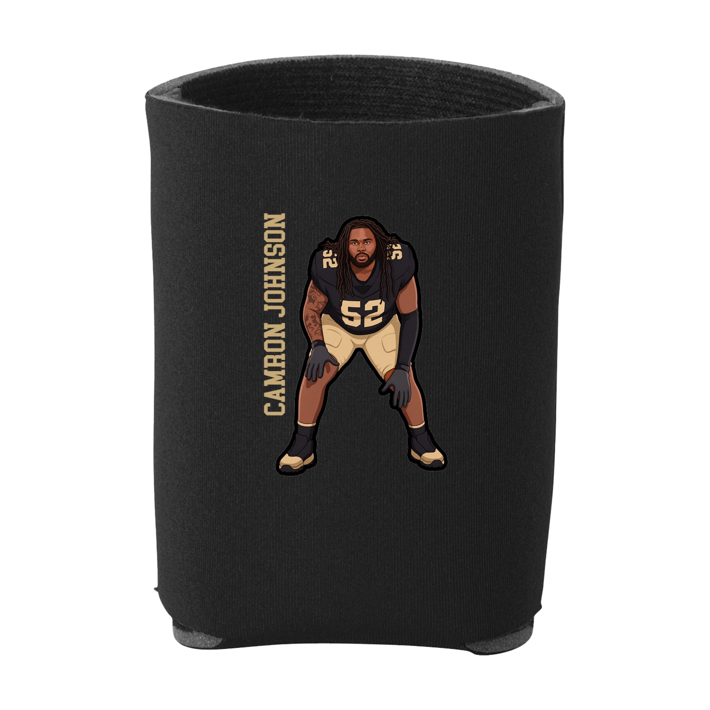 Can Holder — Name Vertical in Black