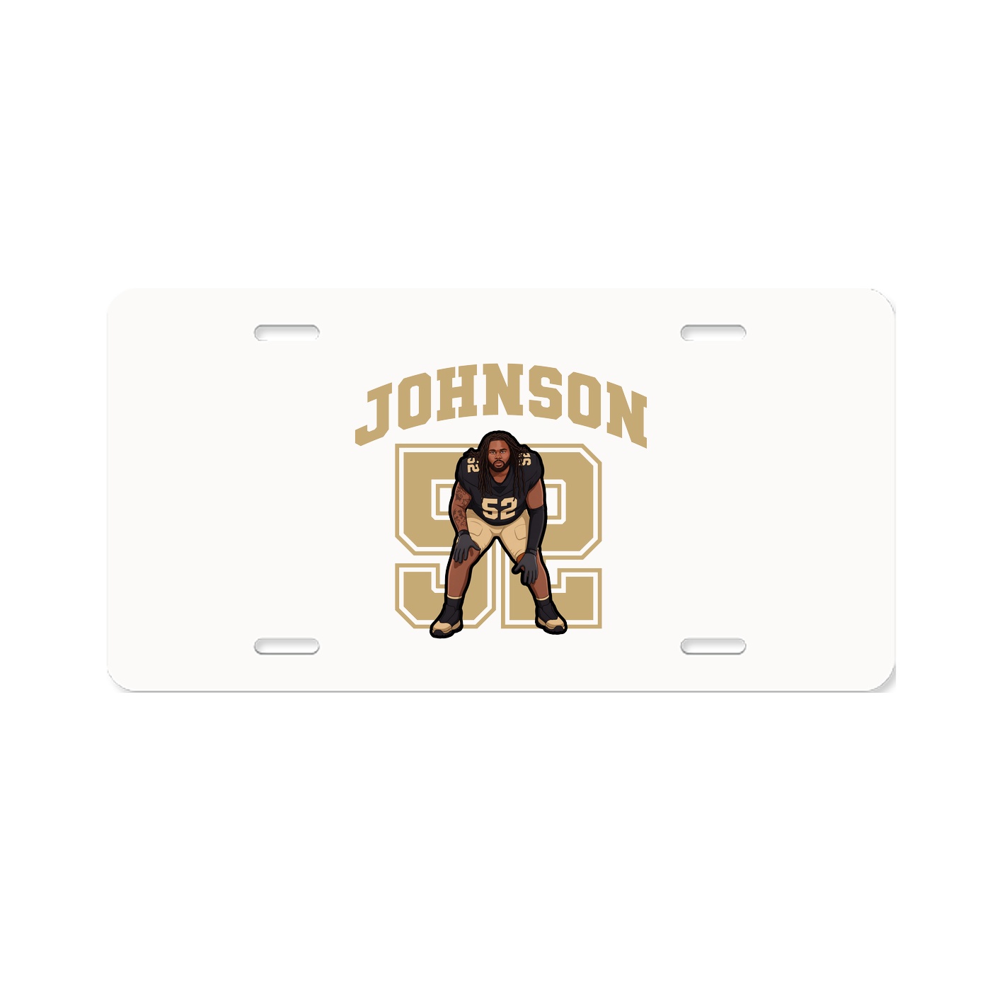 License Plate — Number in Classic
