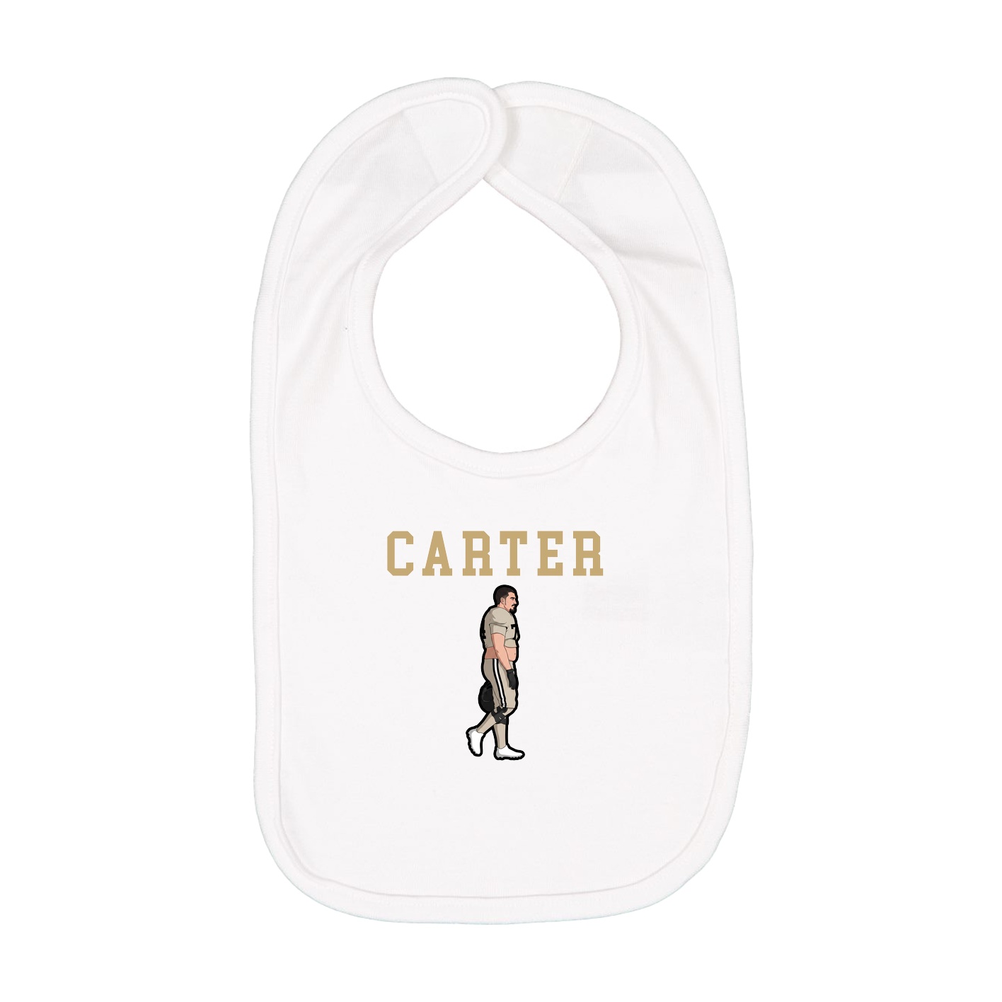 Infant Bib — Shirsey in White