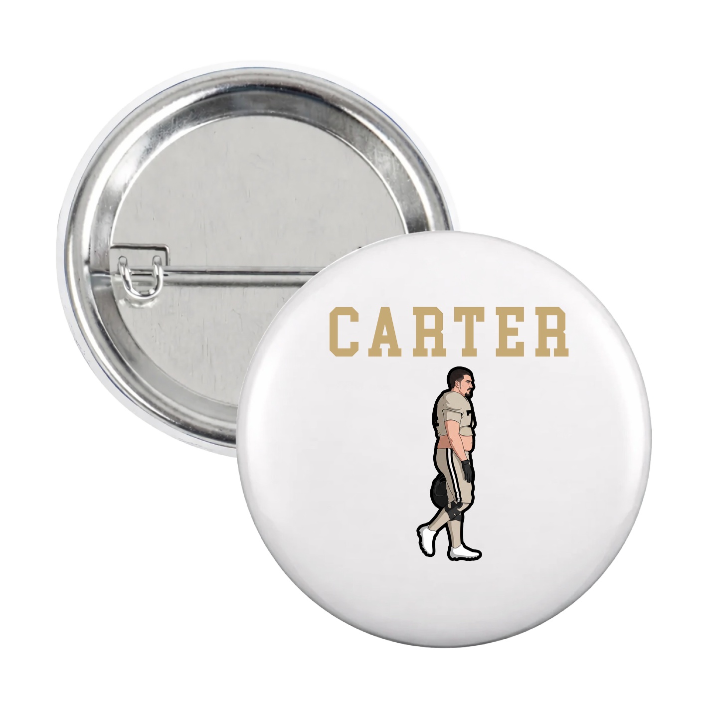 Game Day Button — Shirsey in White