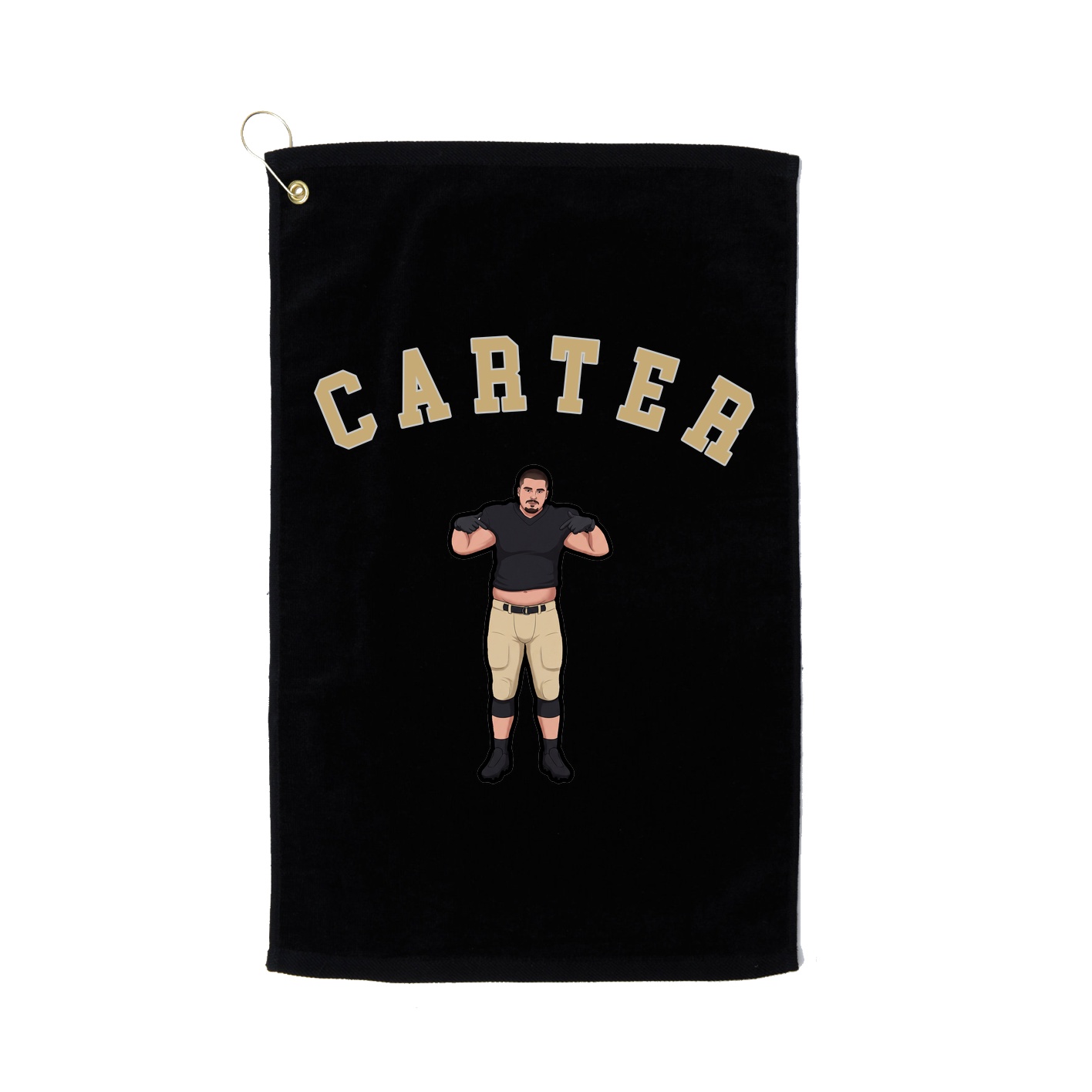 Golf Towel — Shirsey Arch in Black