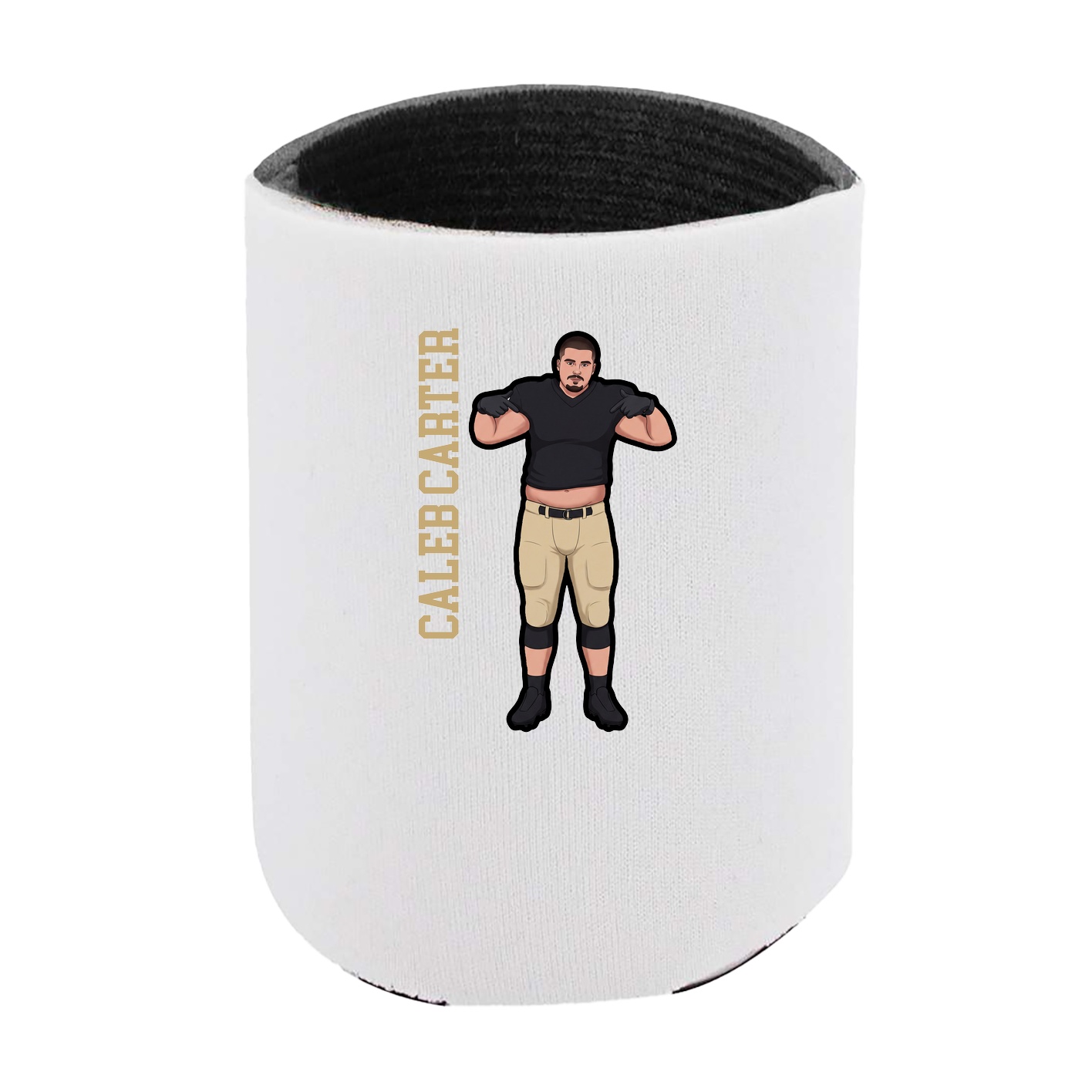 Can Holder — Name Vertical in White
