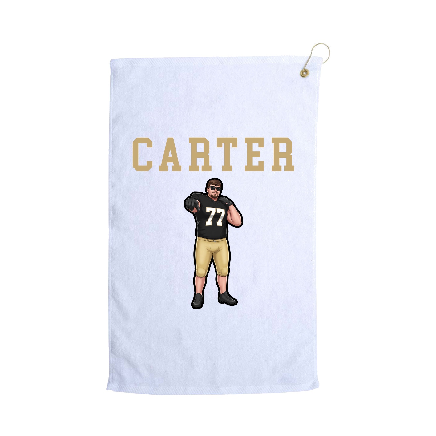 Golf Towel — Shirsey in White