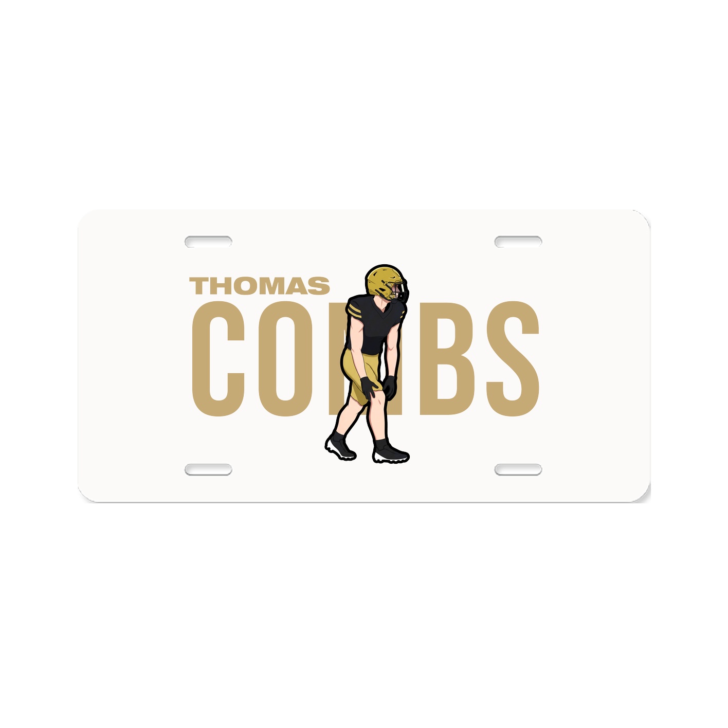 License Plate — Player Name in Classic
