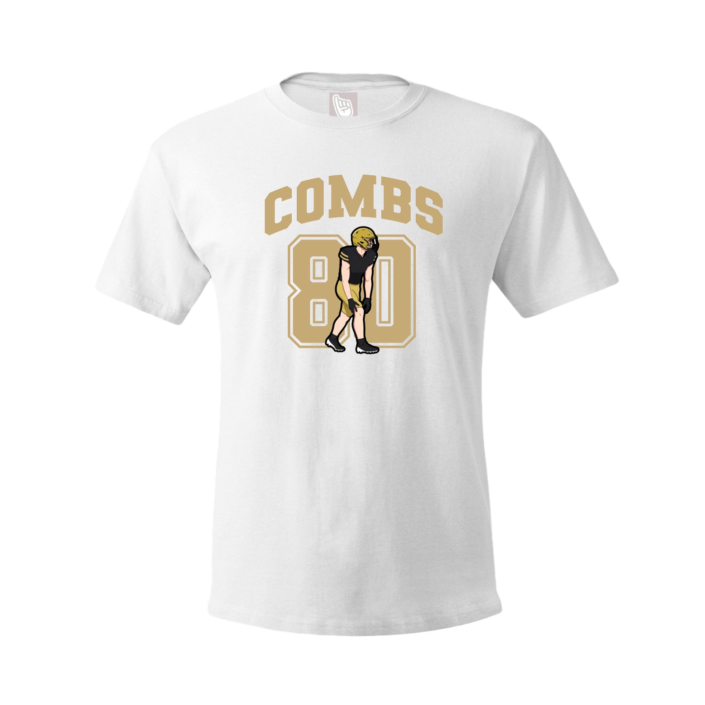 Youth Tee — Number in White