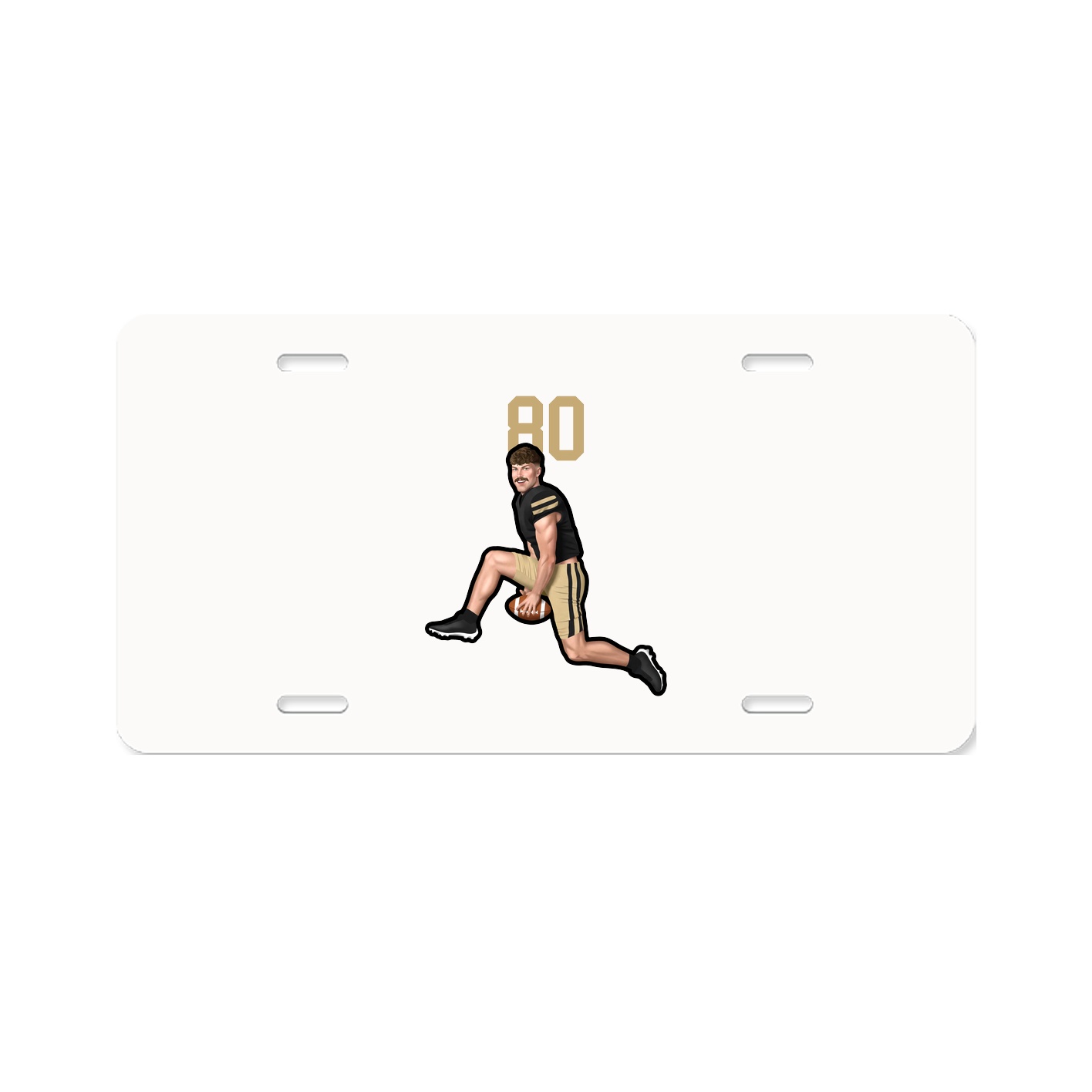 License Plate — Number Top in Classic