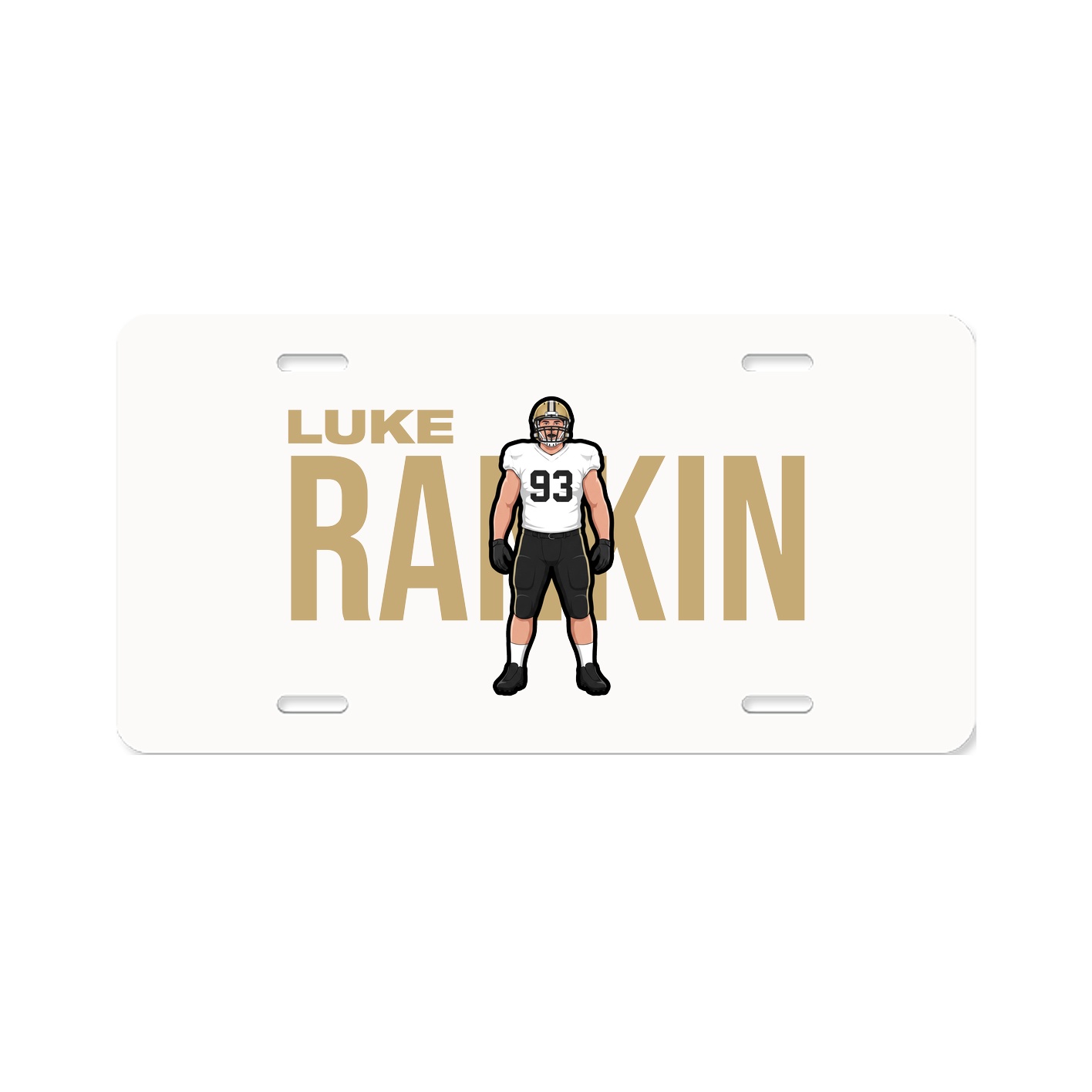 License Plate — Player Name in Classic