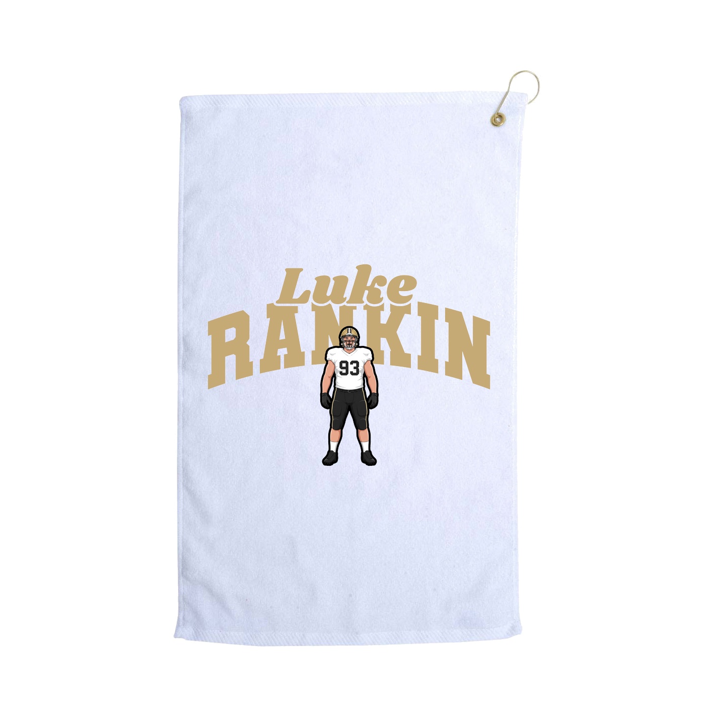 Golf Towel — Signature Arch in White