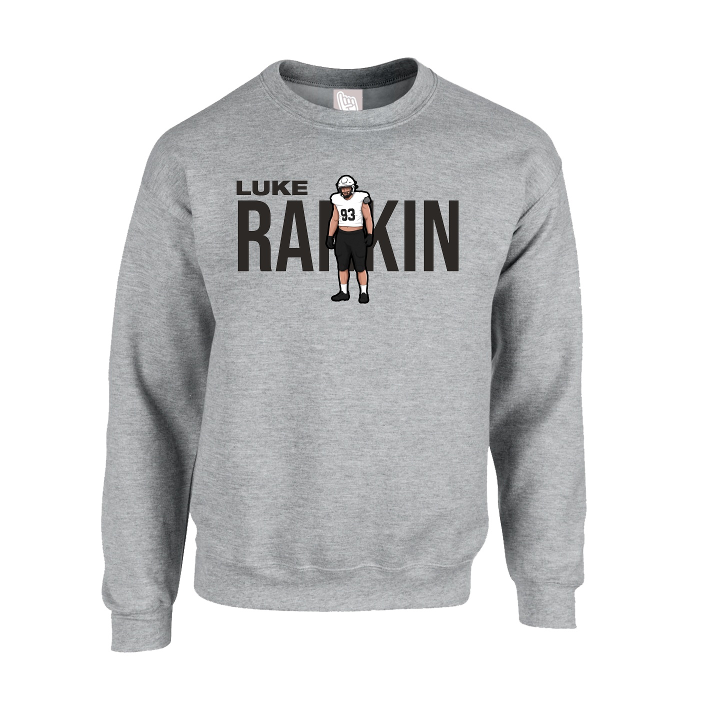 Fleece Crew — Player Name in Grey