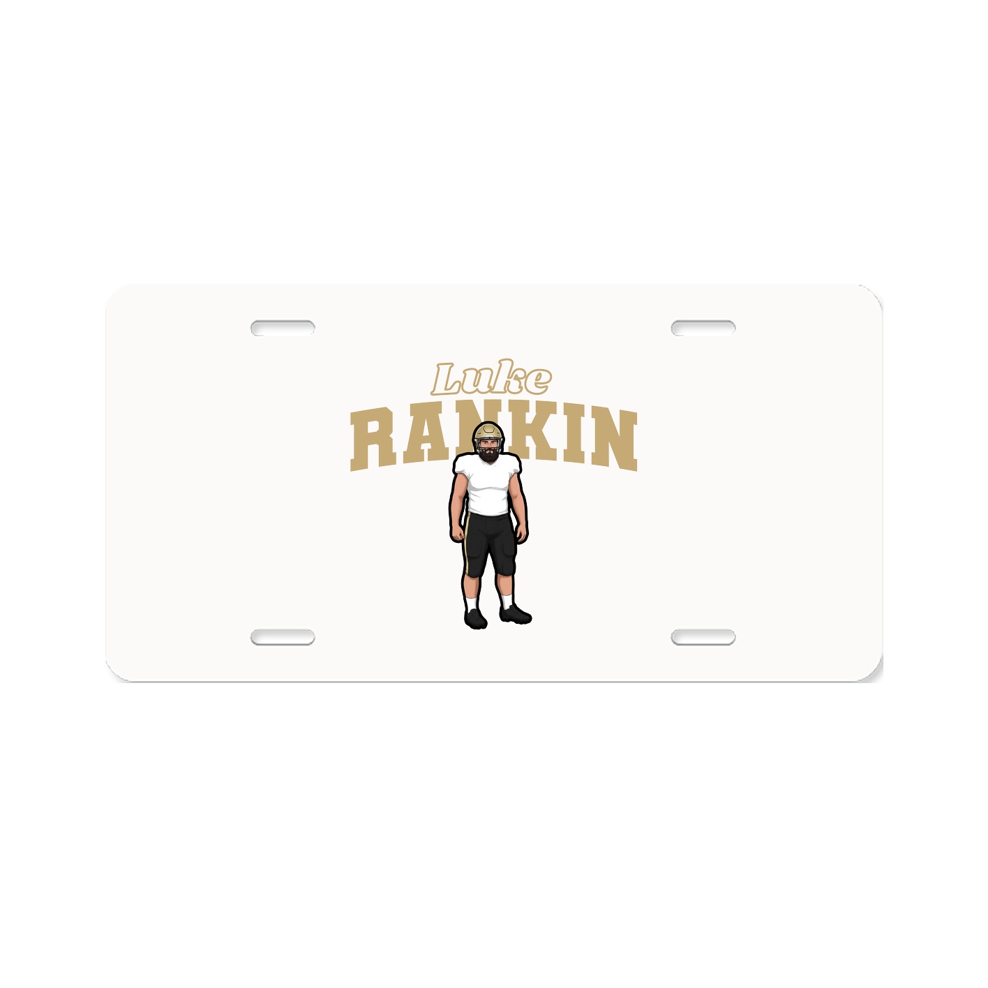 License Plate — Name Arch in Classic