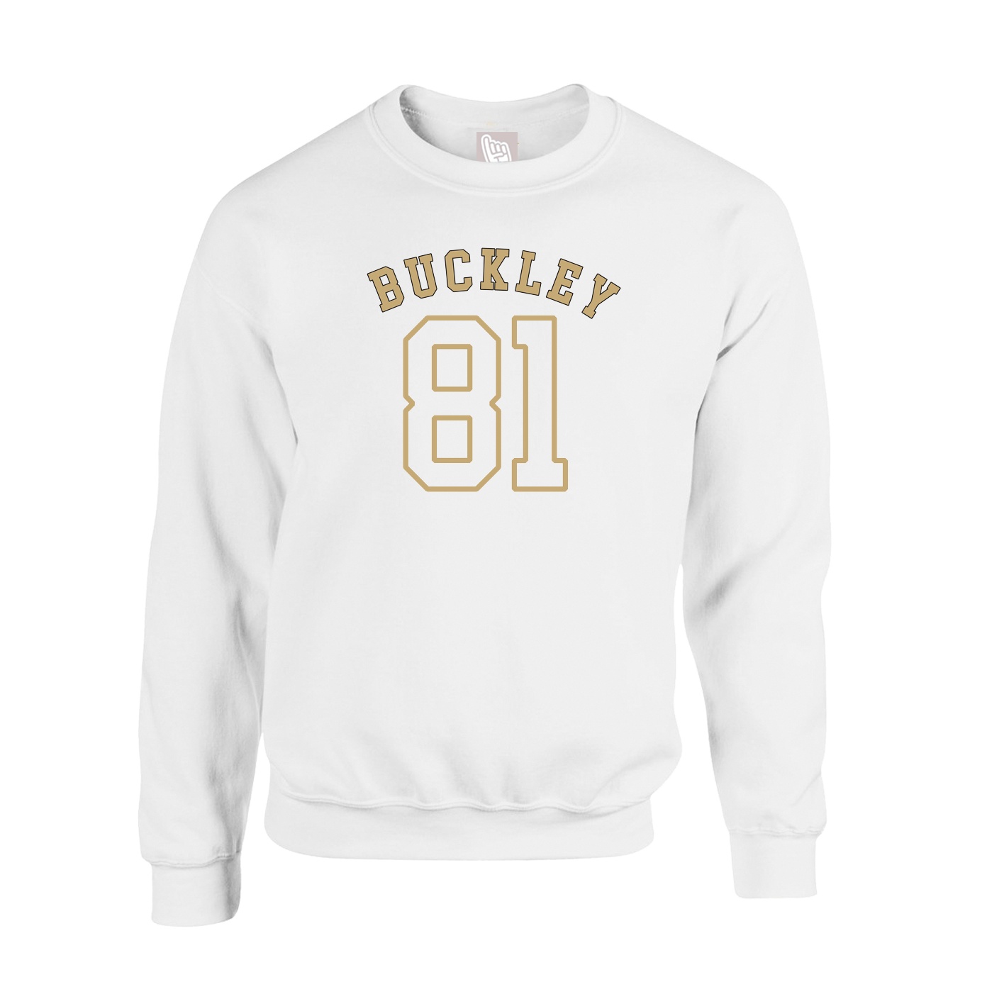 Fleece Crew — Shirsey Arch in White