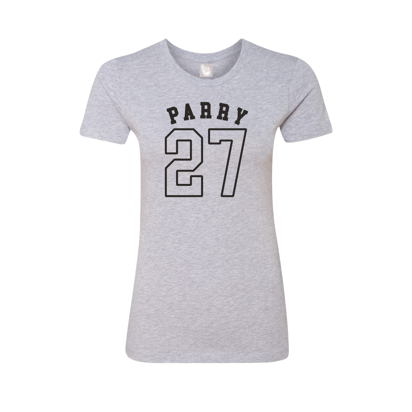 Fitted Women's Tee — Shirsey Arch in Grey