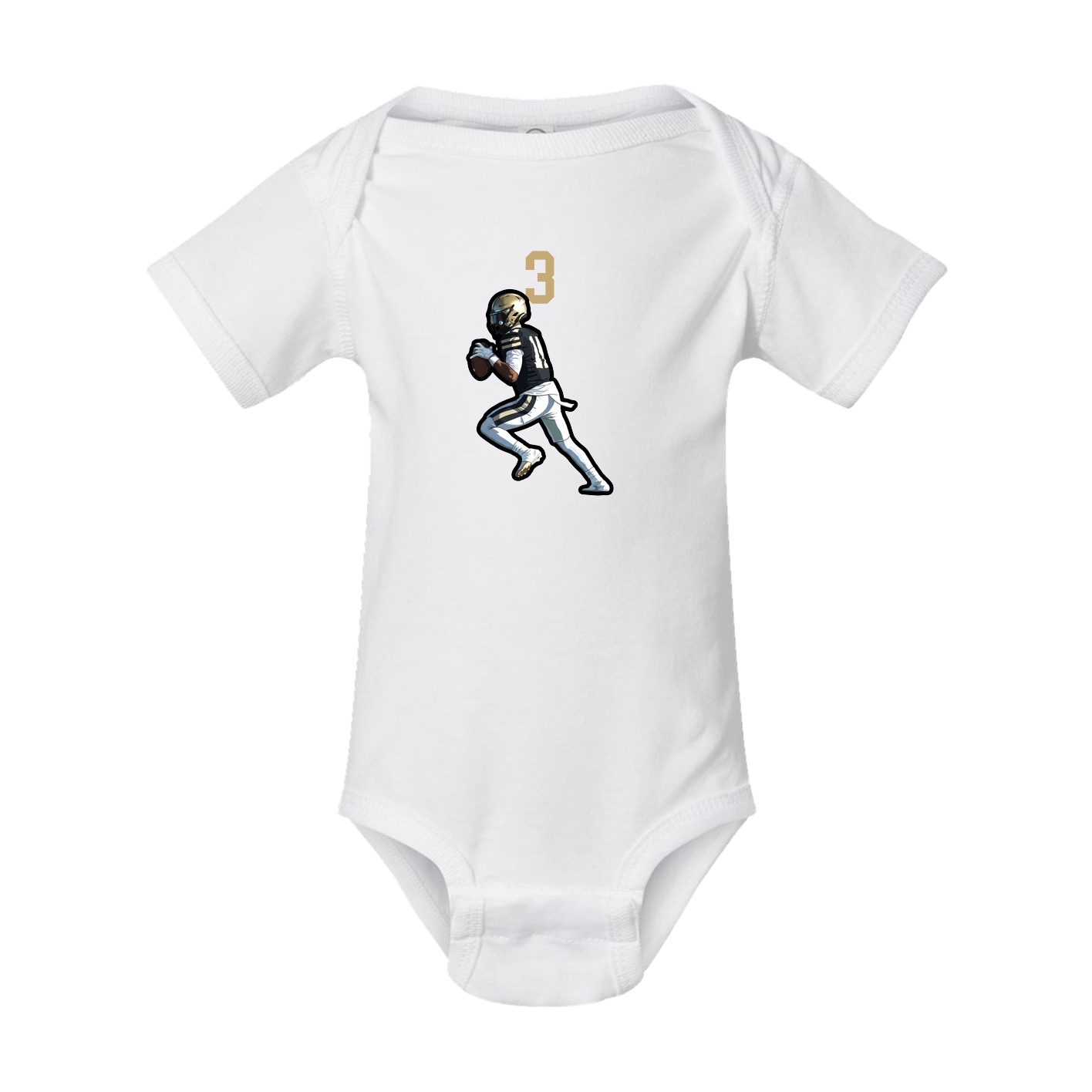 Baby Onesie — Number Top in White