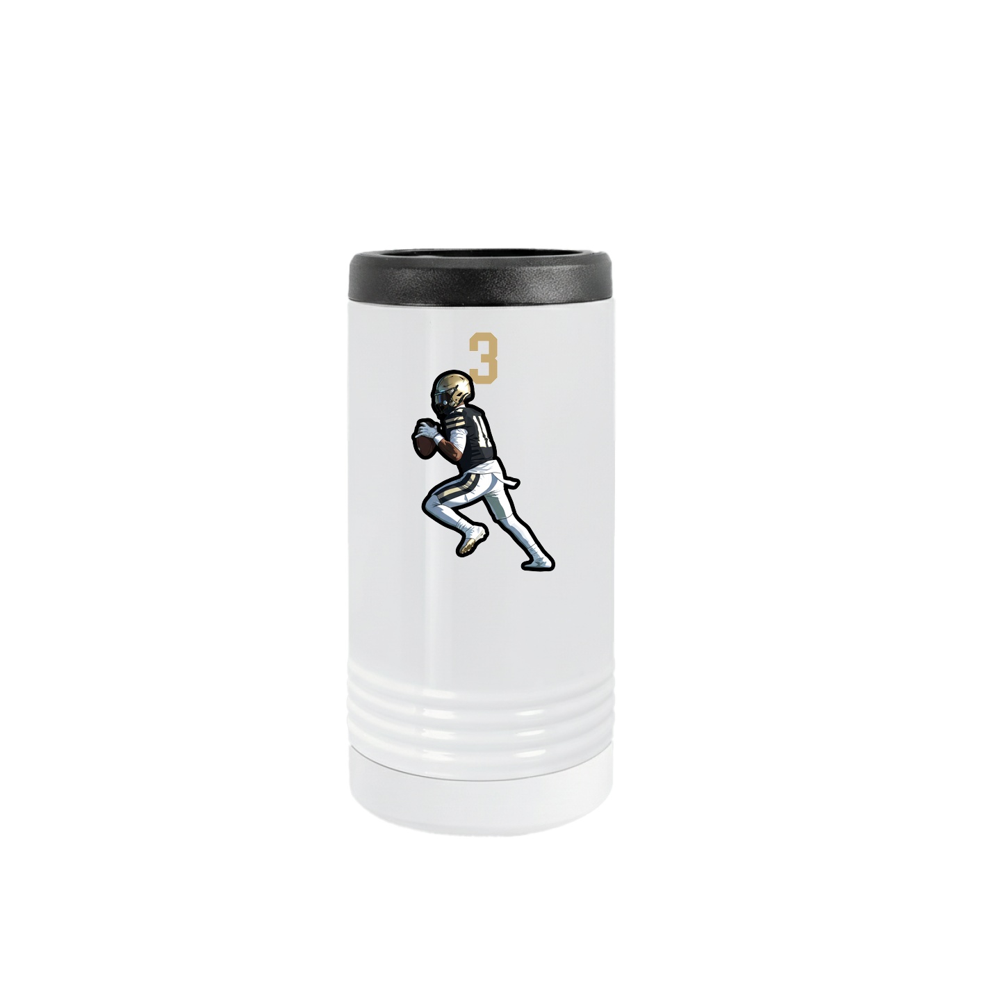 Slim Beverage Holder — Number Top in White