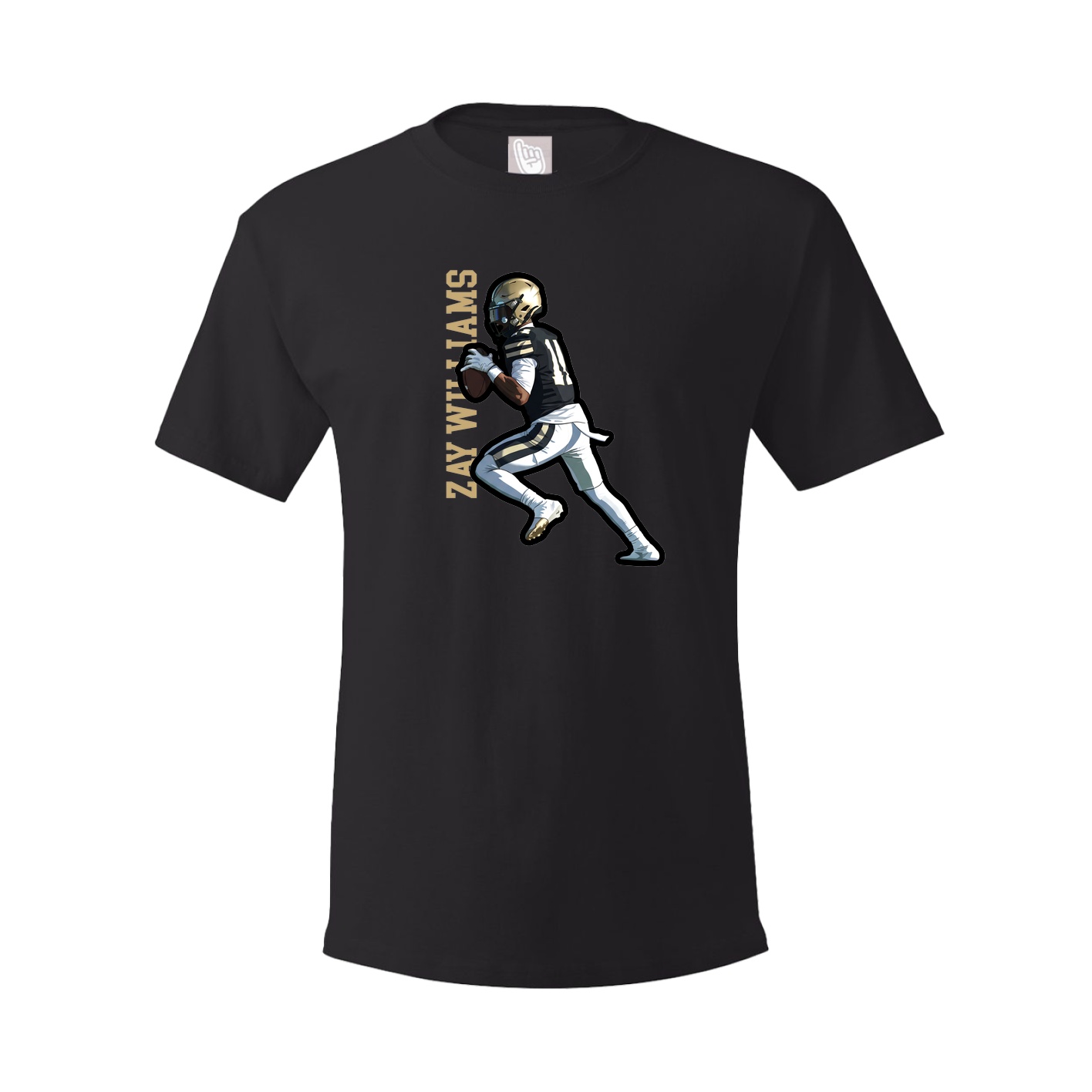 Tee — Name Vertical in Black