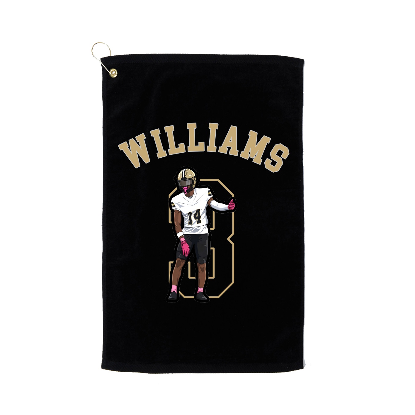 Golf Towel — Shirsey Arch in Black