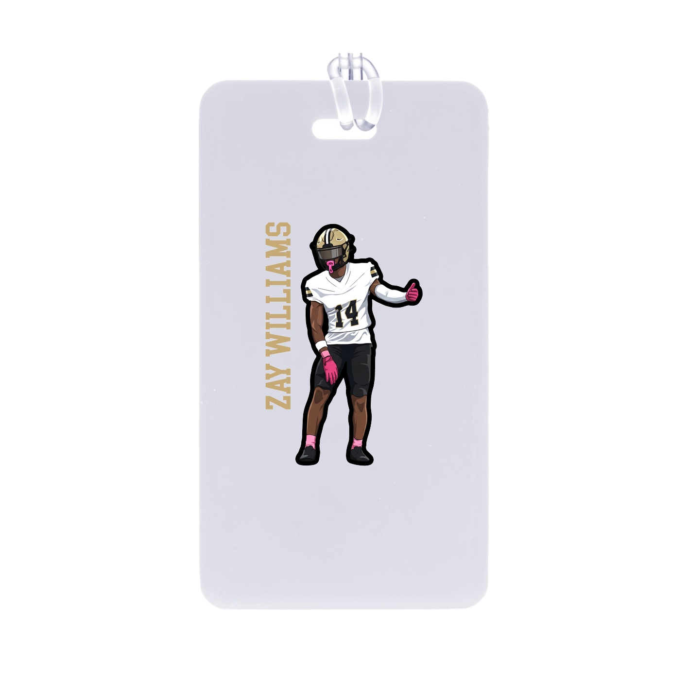 Bag Tag — Name Vertical in Classic