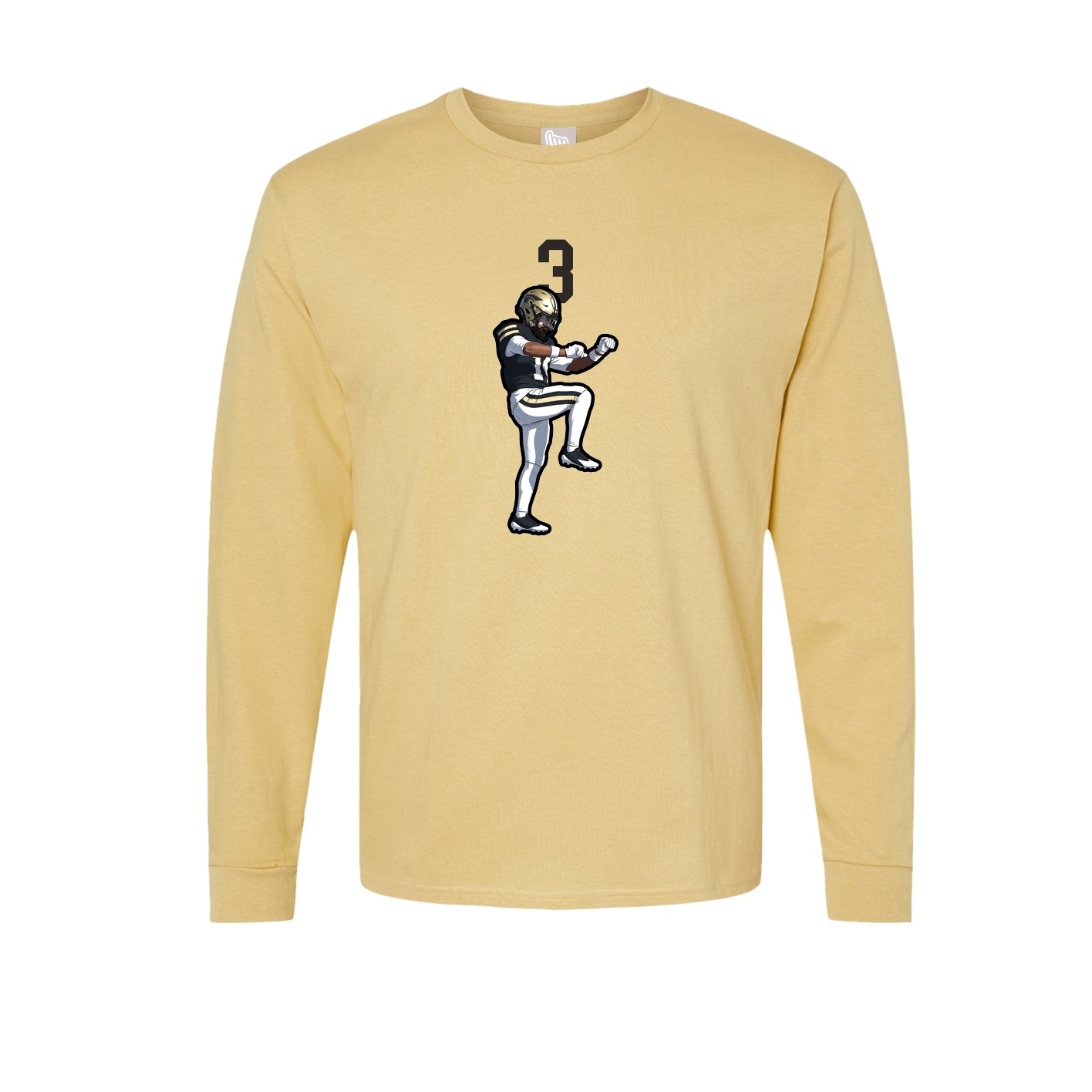 Long Sleeve Tee — Number Top in Vegas Gold