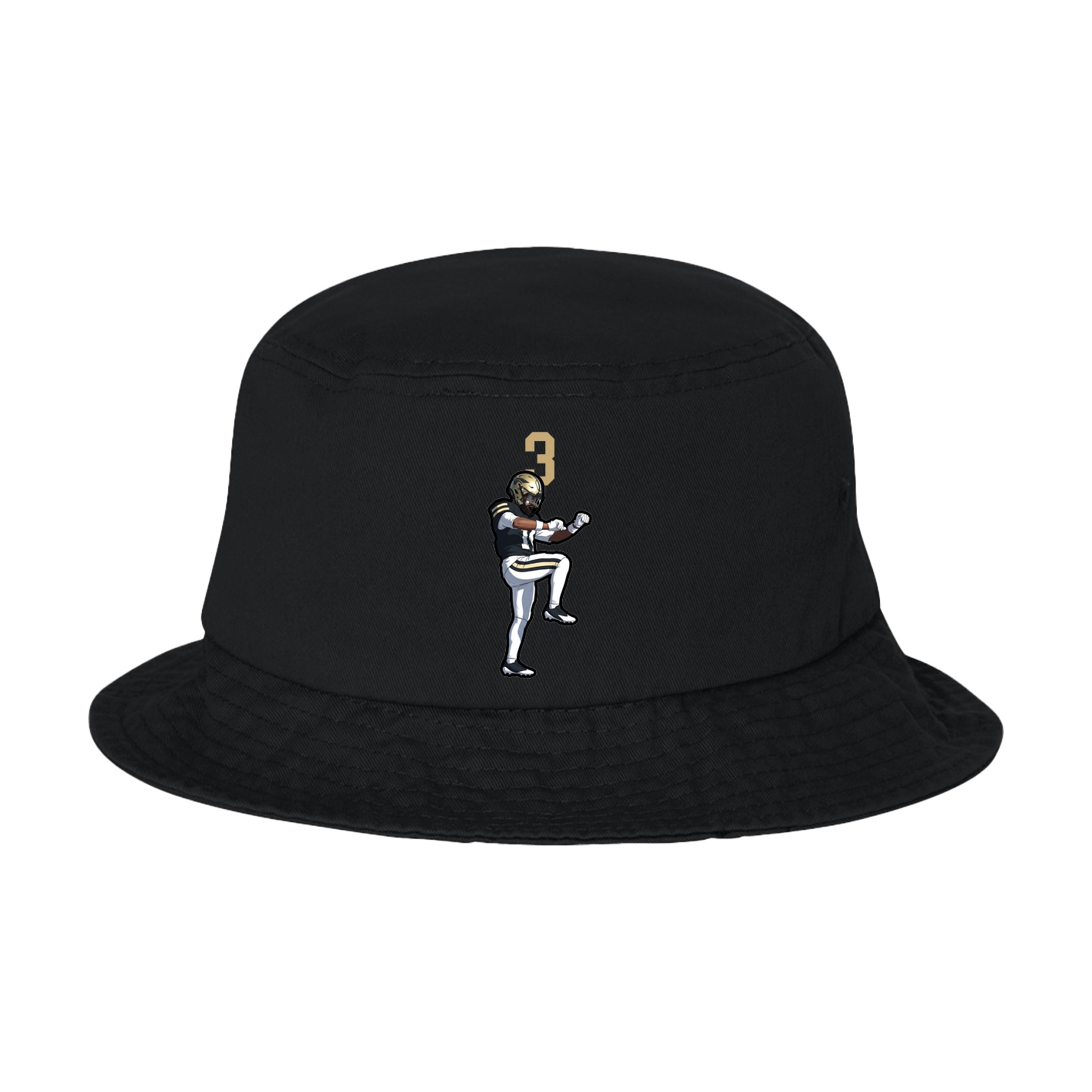 Bucket Cap — Number Top in Black