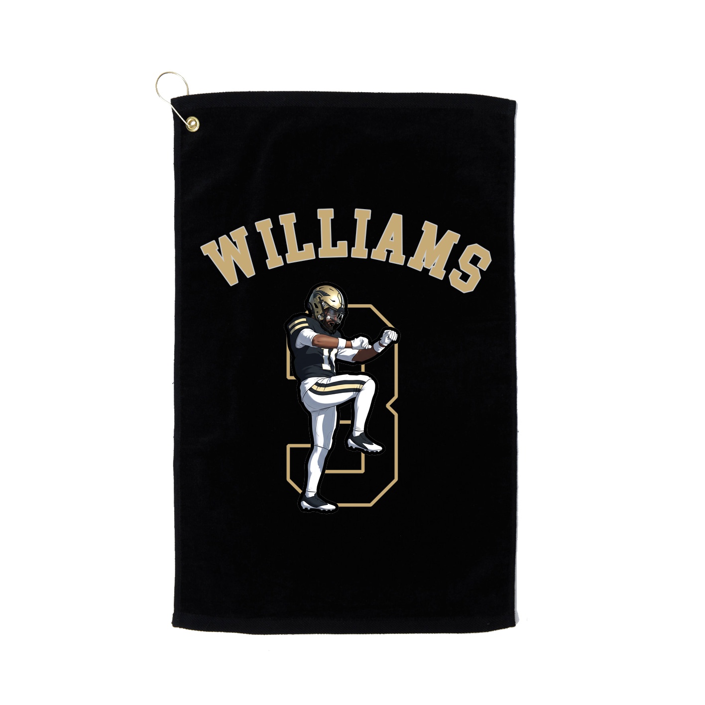 Golf Towel — Shirsey Arch in Black