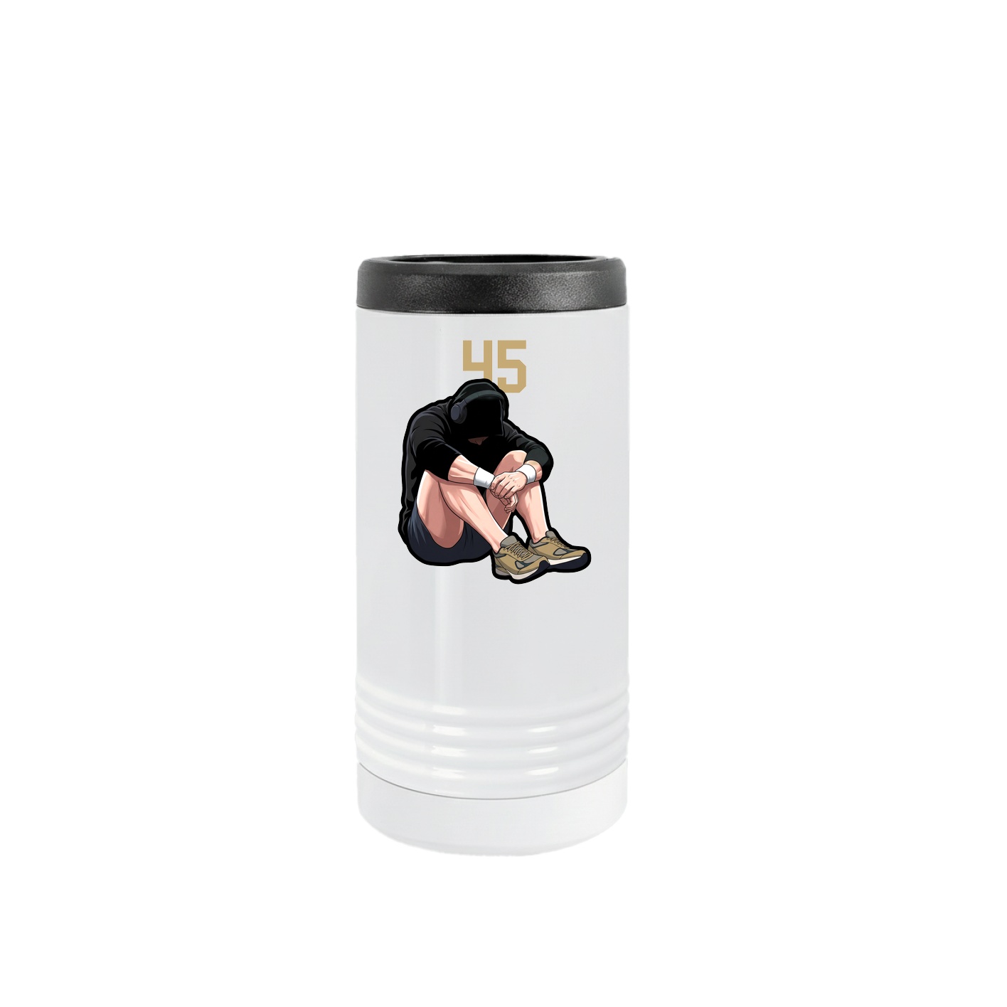Slim Beverage Holder — Number Top in White