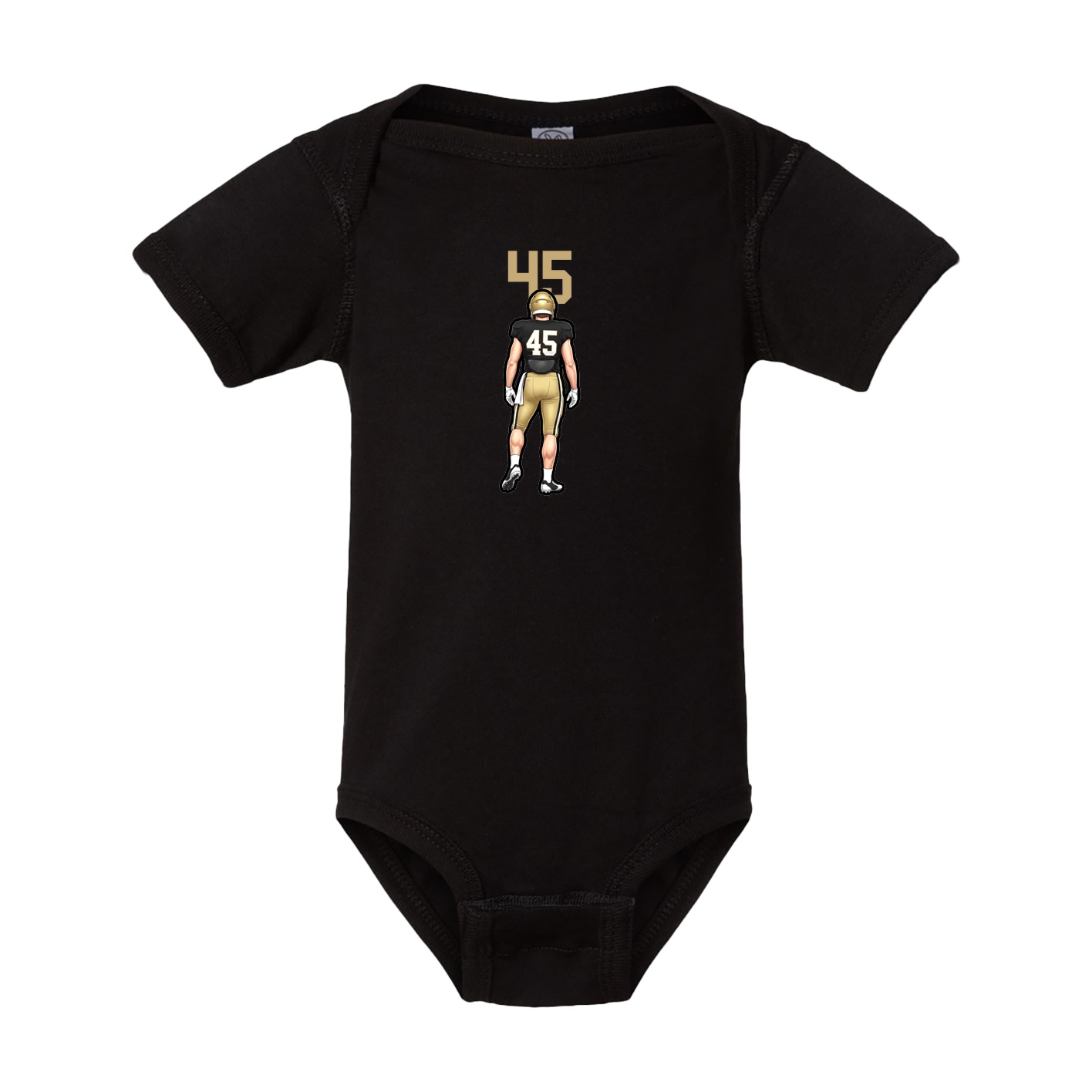 Baby Onesie — Number Top in Black