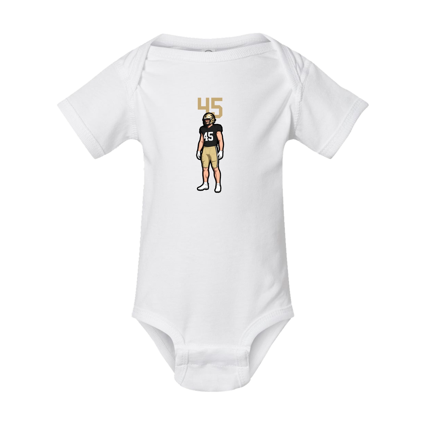 Baby Onesie — Number Top in White