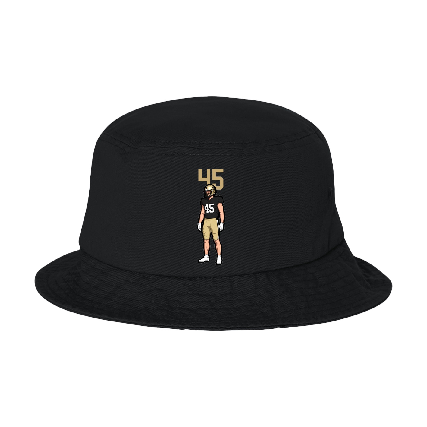 Bucket Cap — Number Top in Black