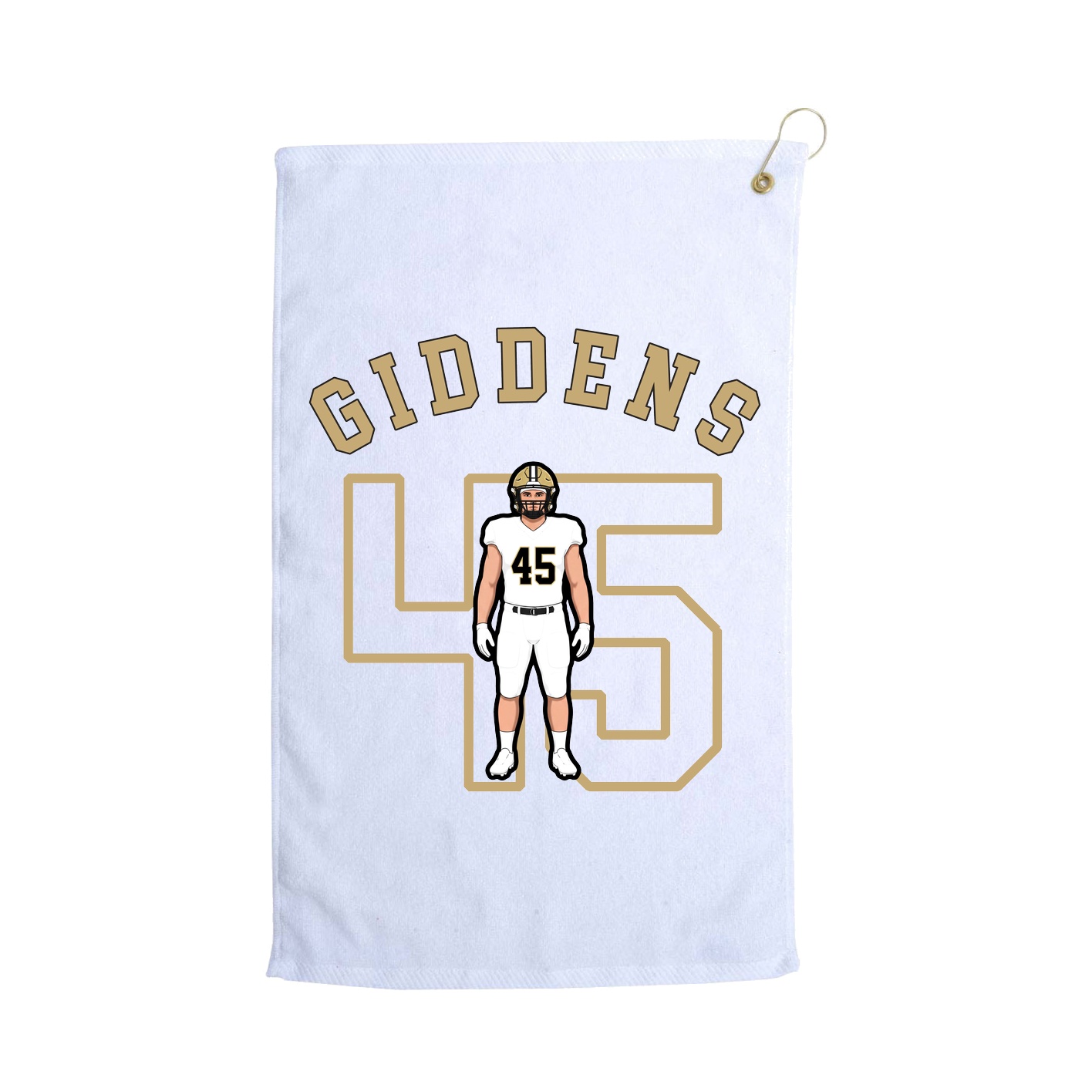 Golf Towel — Shirsey Arch in White