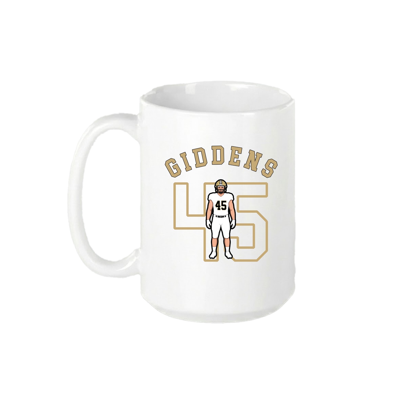 15oz Coffee Mug — Shirsey Arch in White