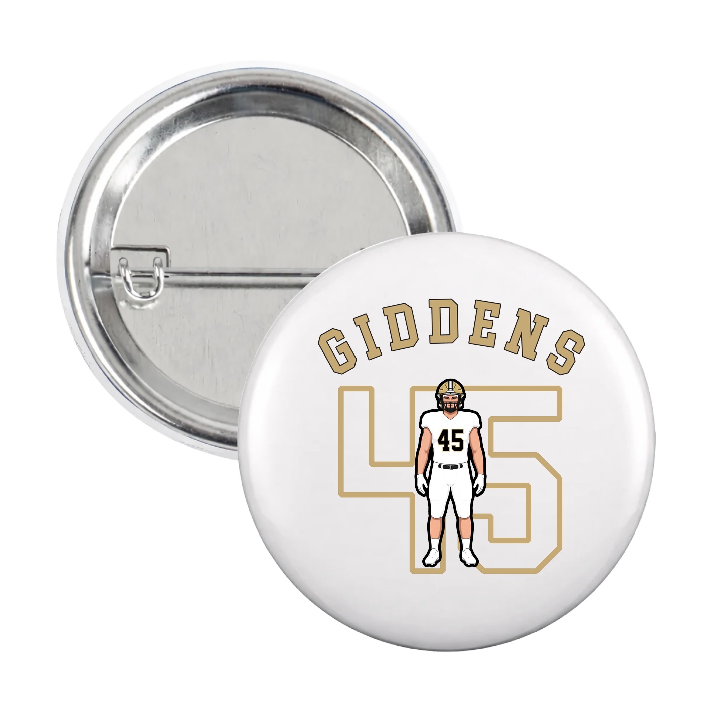Game Day Button — Shirsey Arch in White