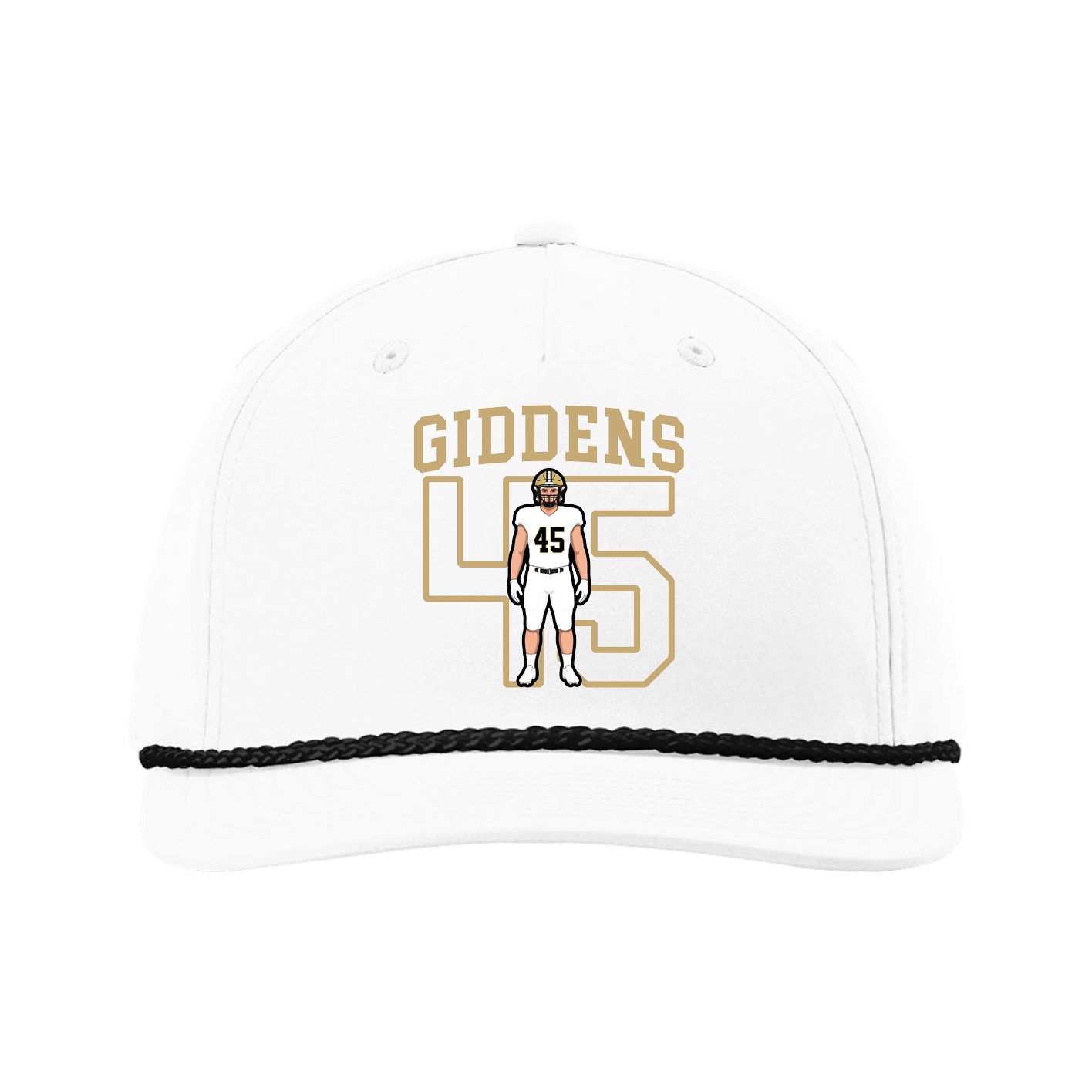 Five-Panel Classic Rope Cap — Shirsey in White