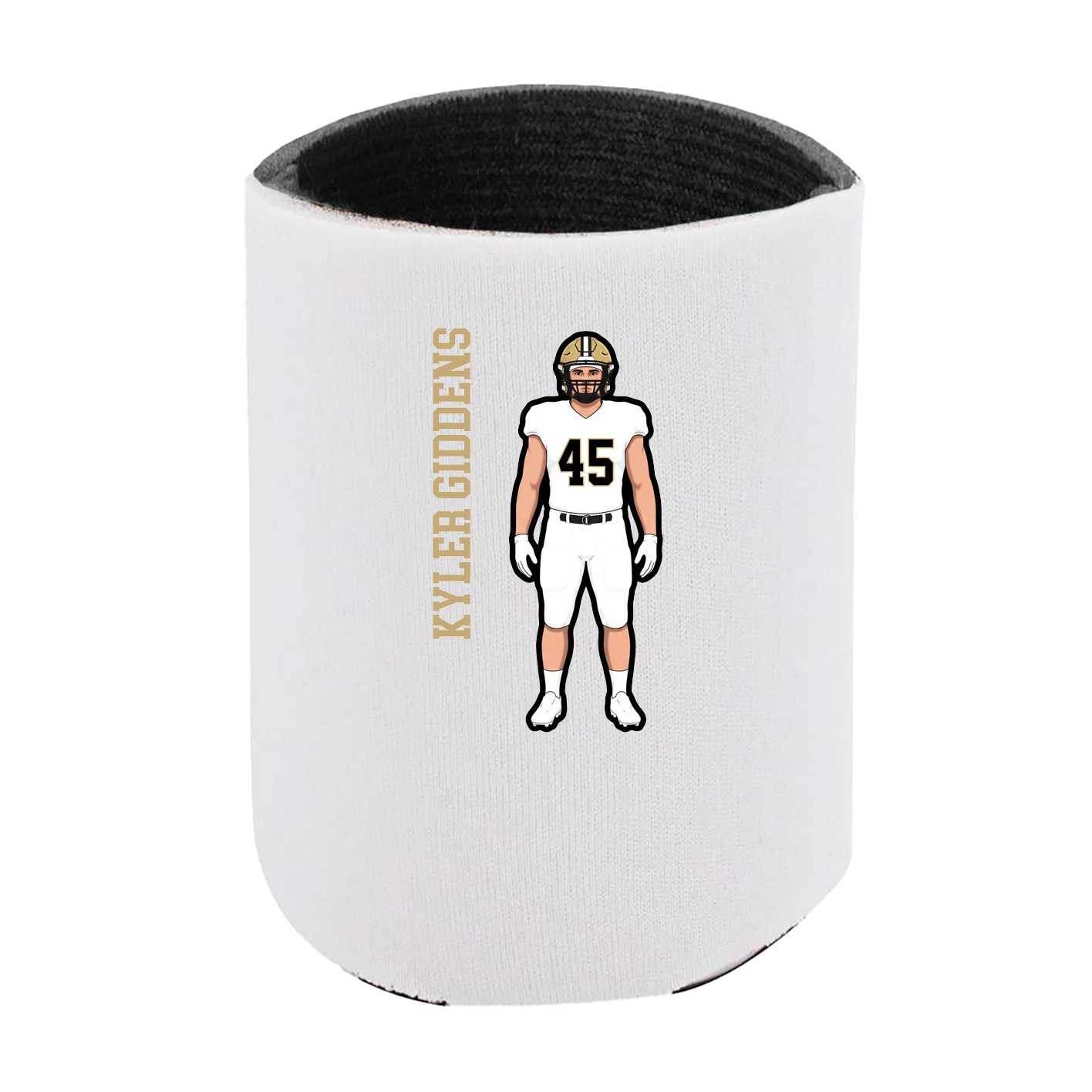Can Holder — Name Vertical in White