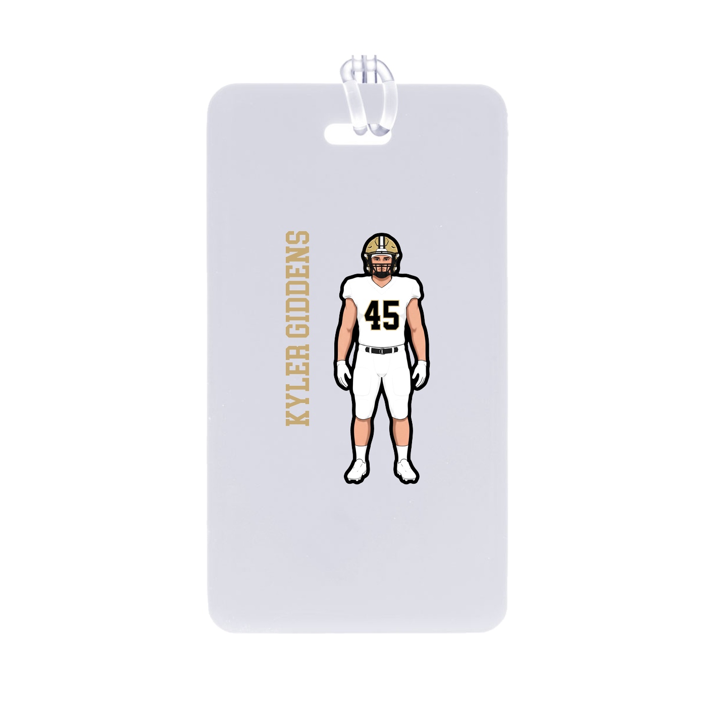 Bag Tag — Name Vertical in Classic