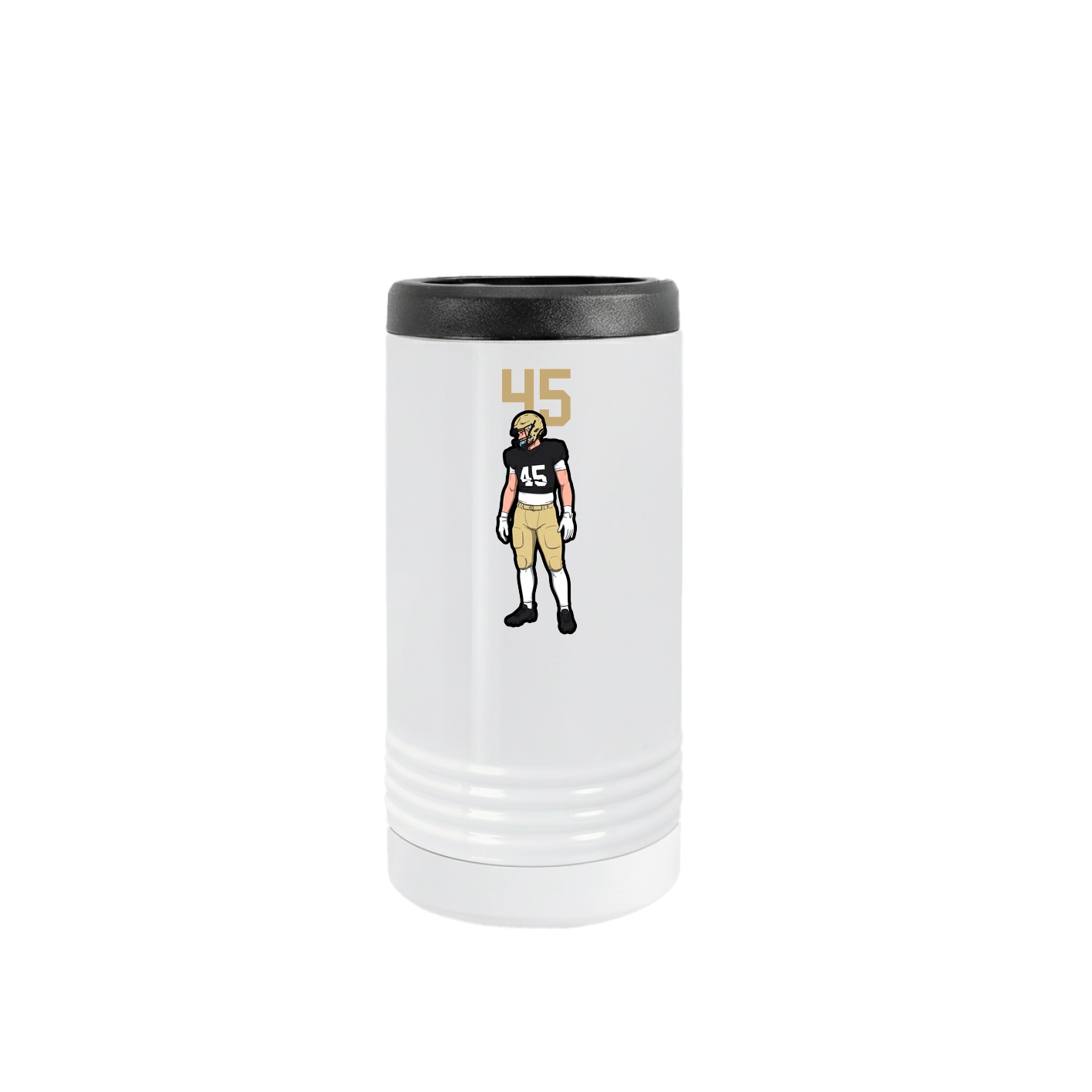 Slim Beverage Holder — Number Top in White