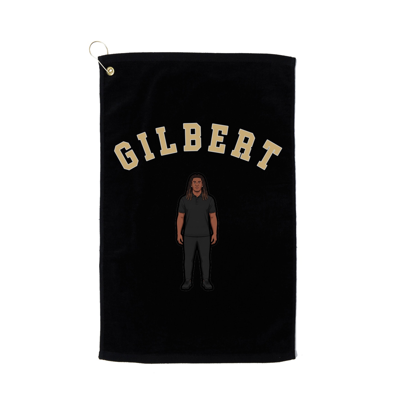 Golf Towel — Shirsey Arch in Black