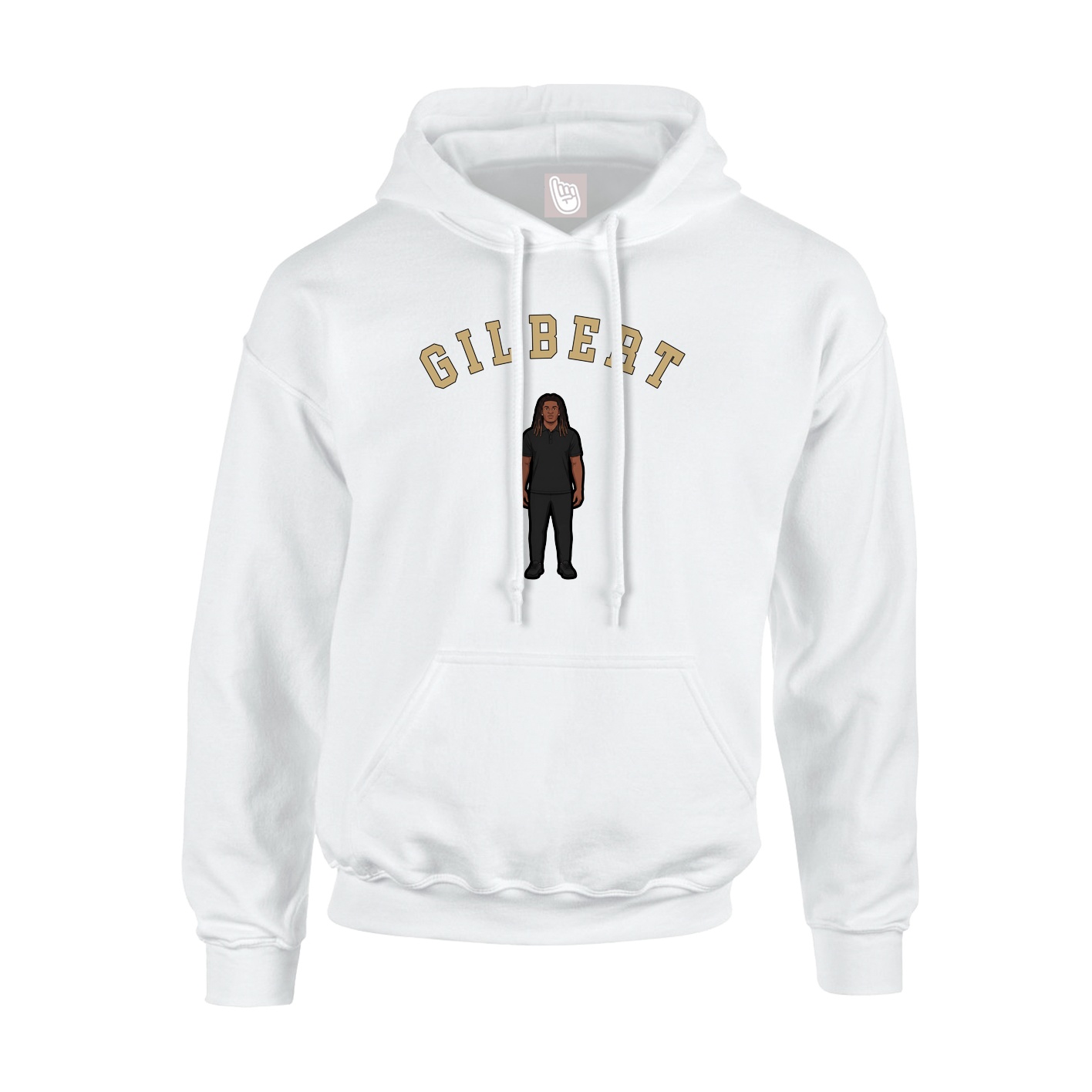 Youth Hoodie — Shirsey Arch in White