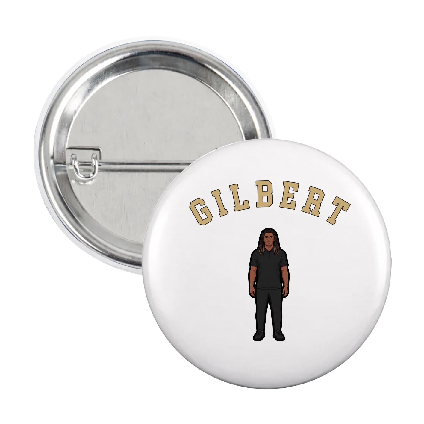 Game Day Button — Shirsey Arch in White