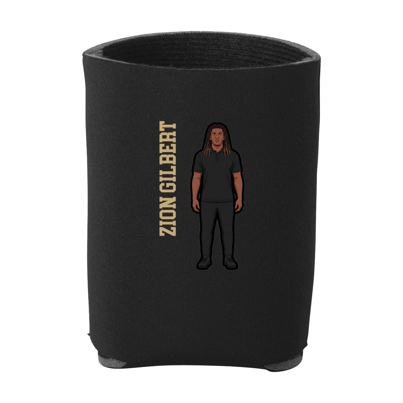 Can Holder — Name Vertical in Black