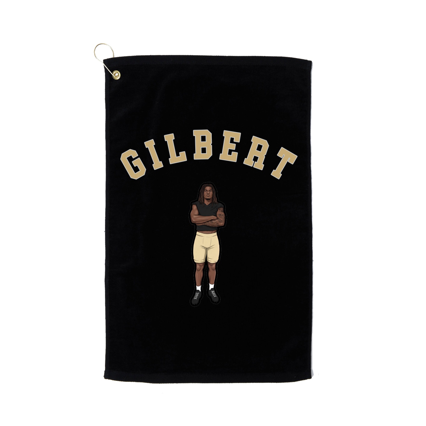 Golf Towel — Shirsey Arch in Black