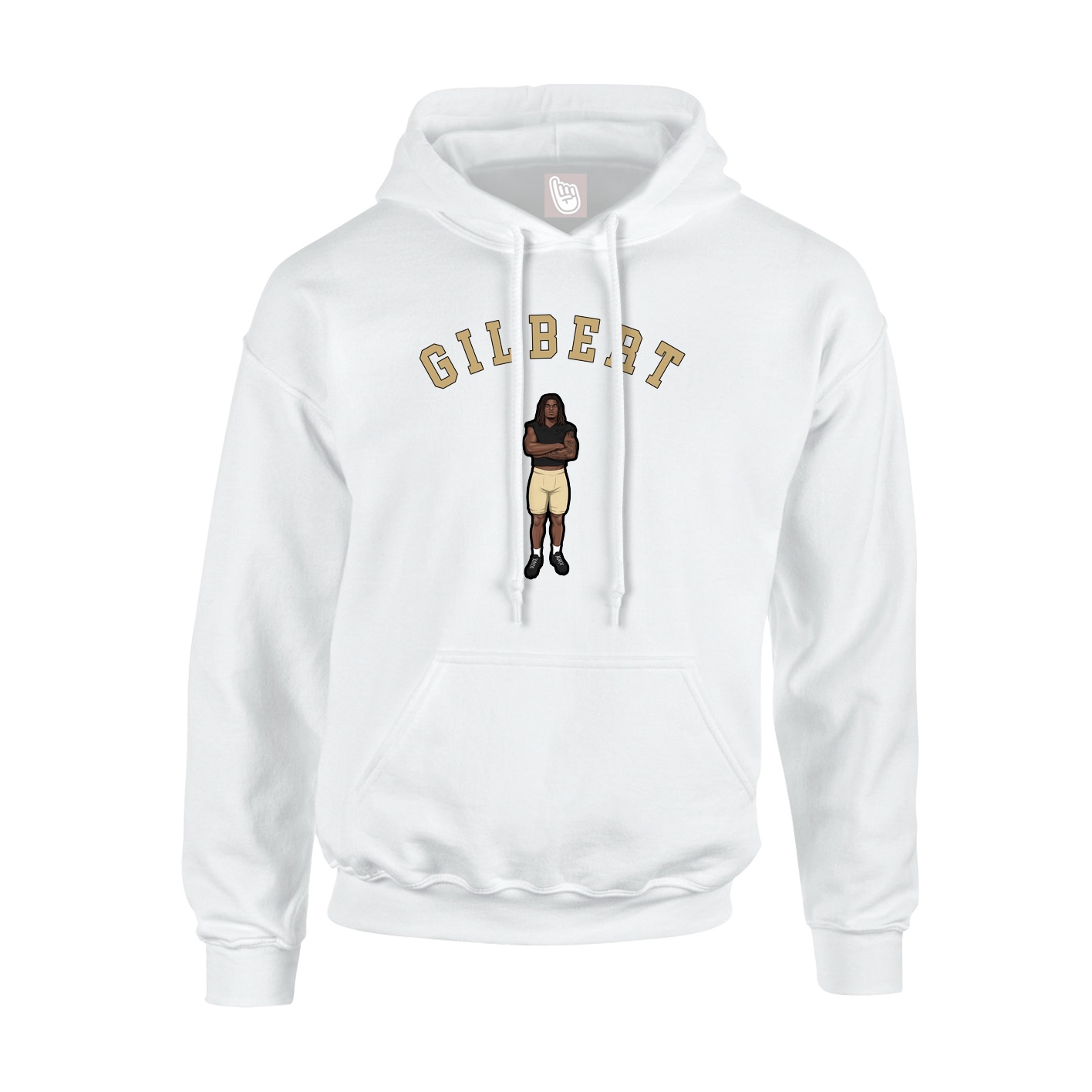 Youth Hoodie — Shirsey Arch in White