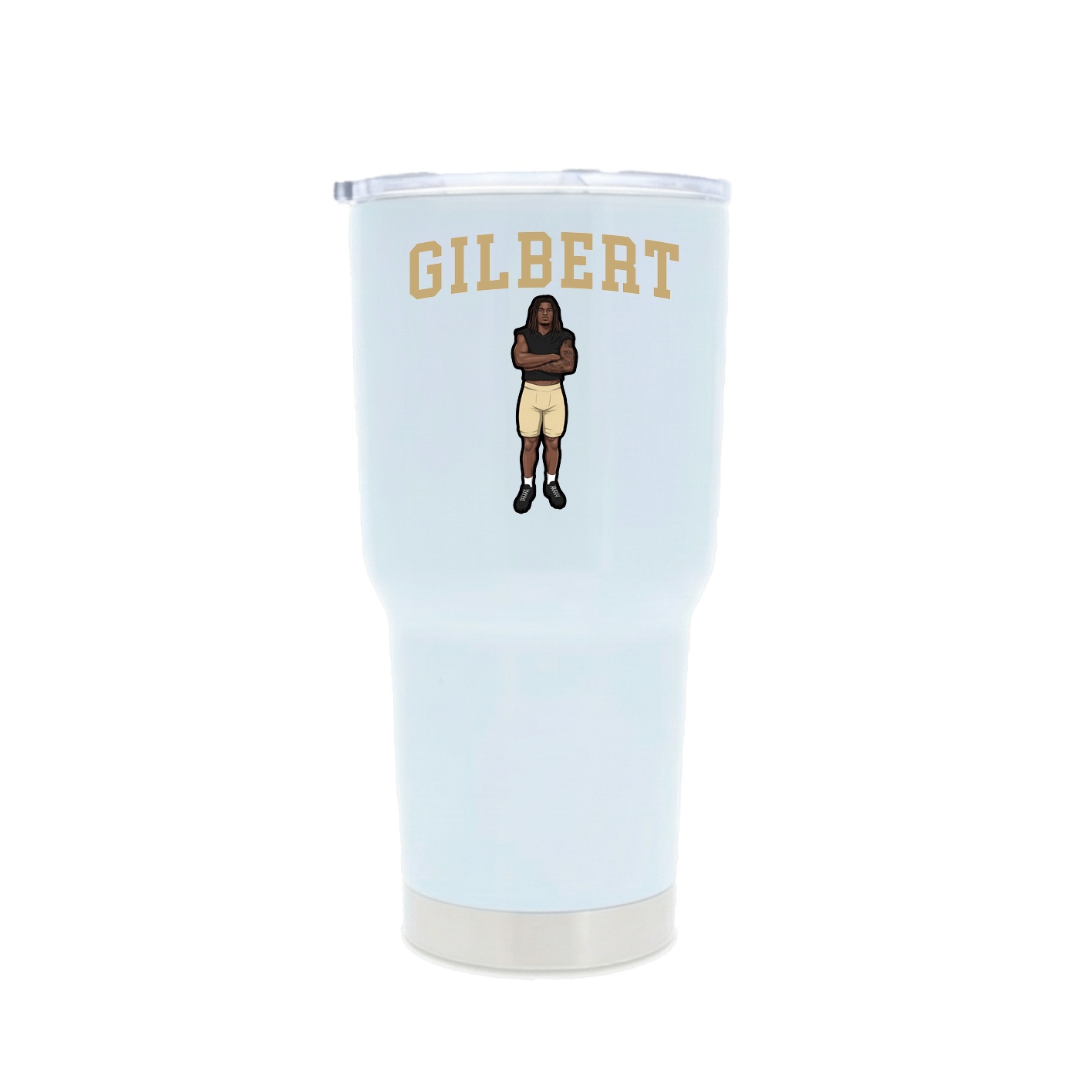 30oz Stainless Steel Tumbler — Shirsey in White