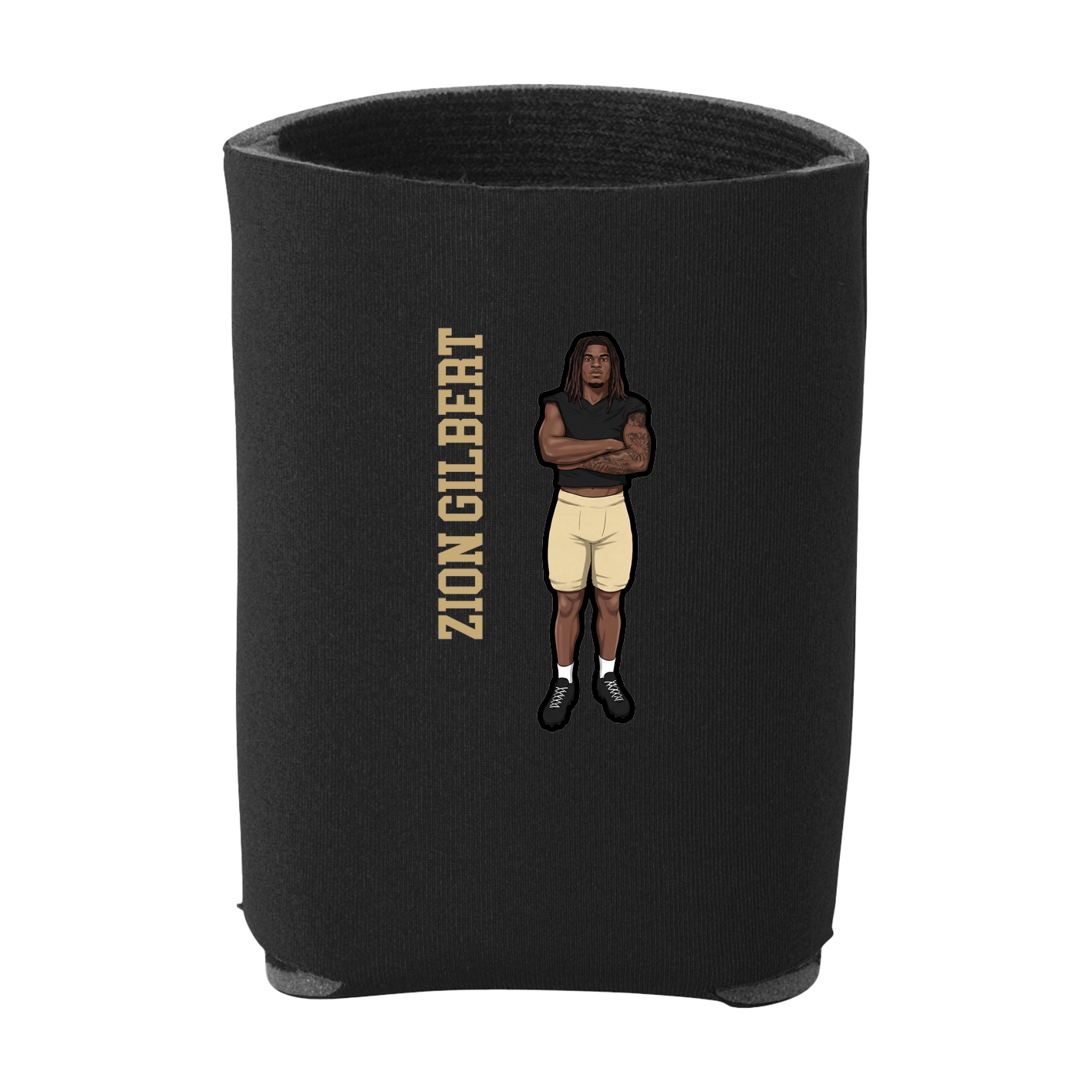 Can Holder — Name Vertical in Black